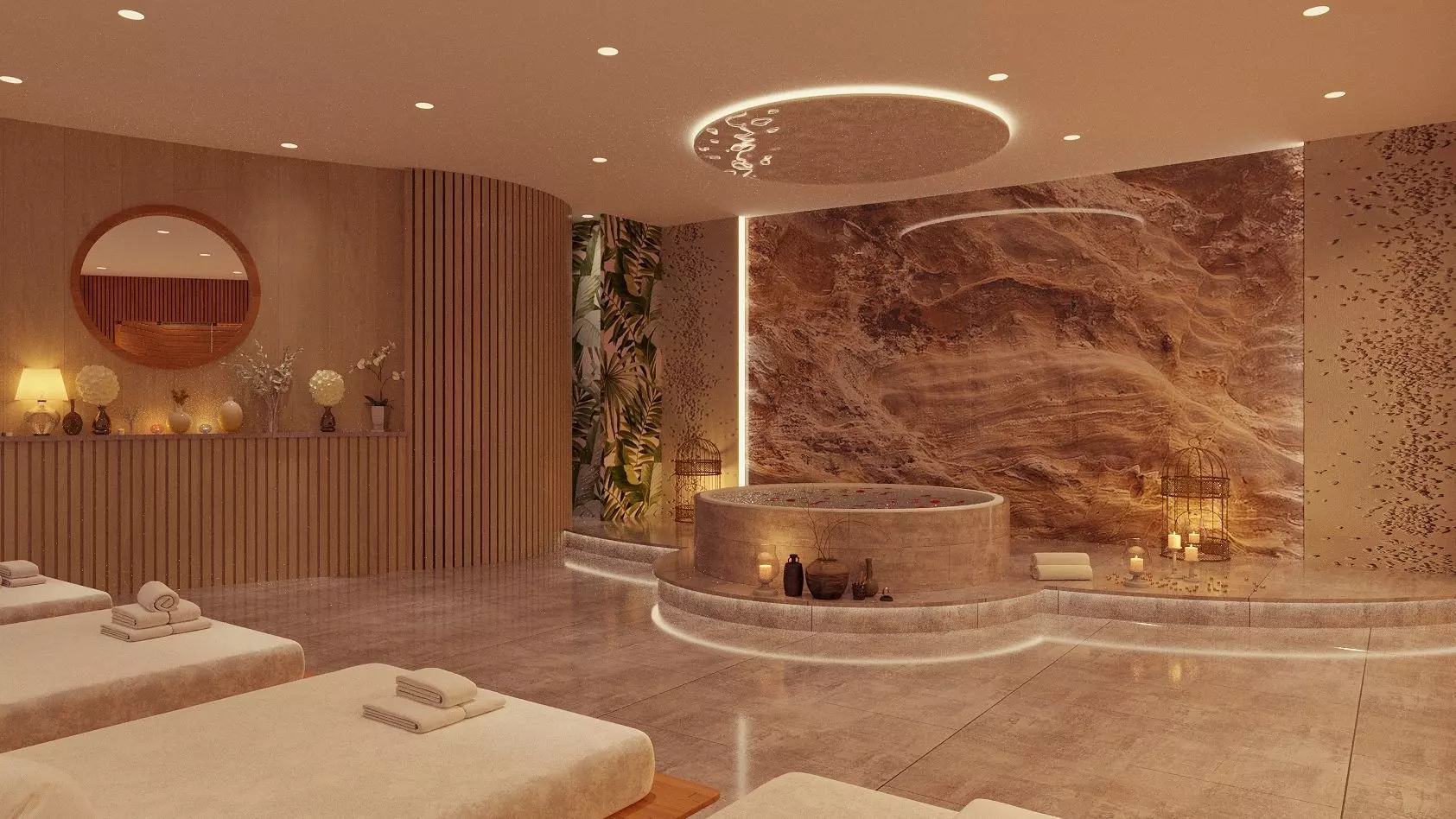 spa and sauna hall 3d model 3D model_0