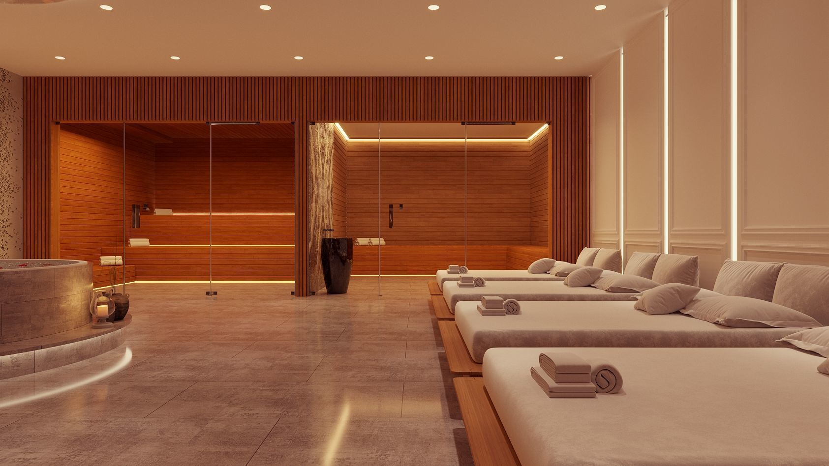 spa and sauna hall 3d model 3D model_1