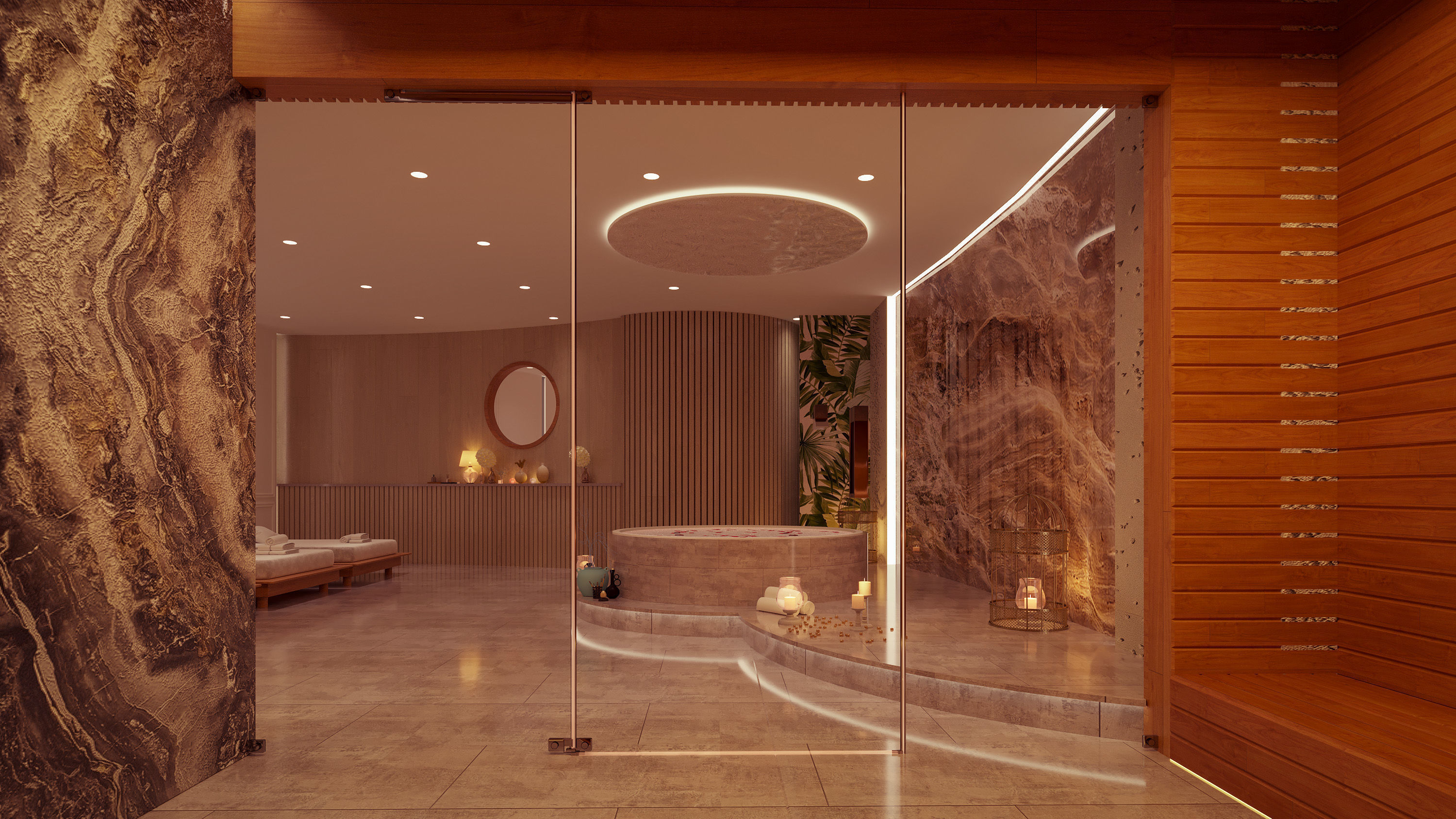 spa and sauna hall 3d model 3D model_2