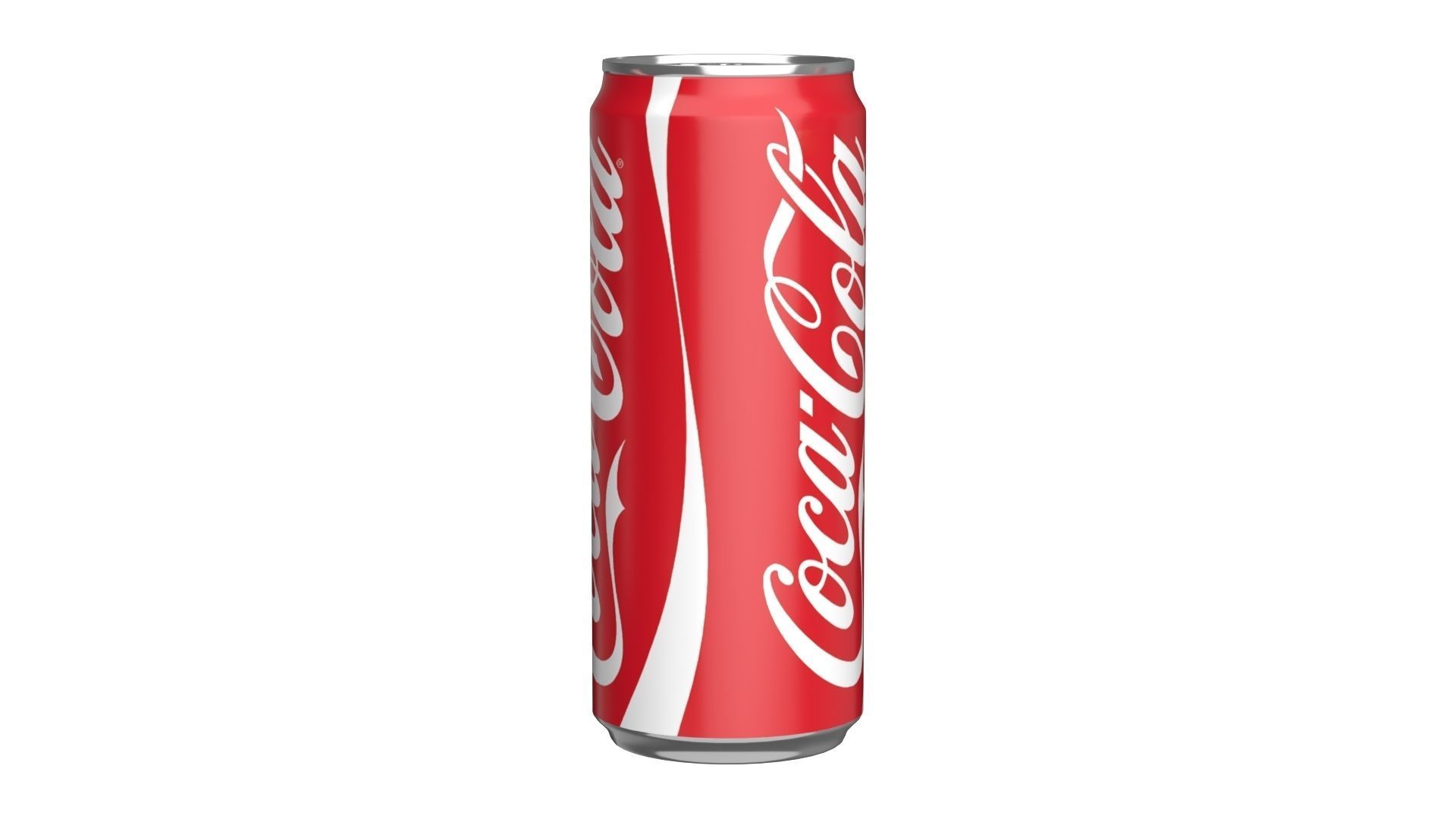 Coca Cola Drink Can Sleek 310ml 06 Low-poly 3D model_1