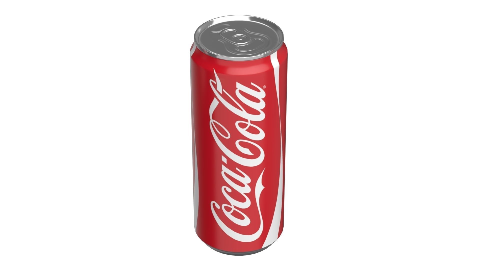 Coca Cola Drink Can Sleek 310ml 06 Low-poly 3D model_7