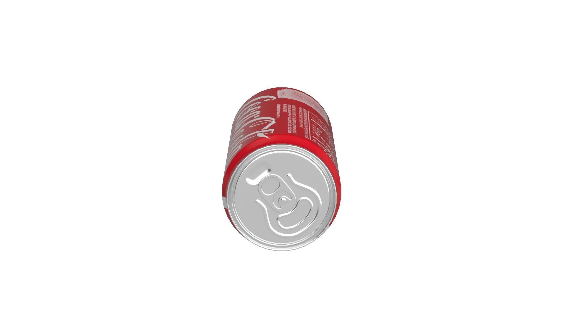 Coca Cola Drink Can Sleek 310ml 06 Low-poly 3D model_12