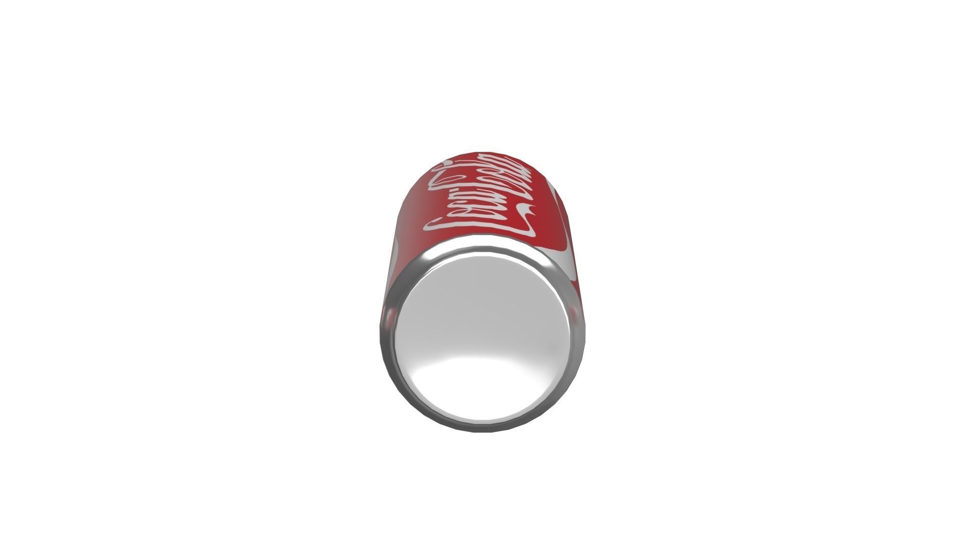 Coca Cola Drink Can Sleek 310ml 06 Low-poly 3D model_13