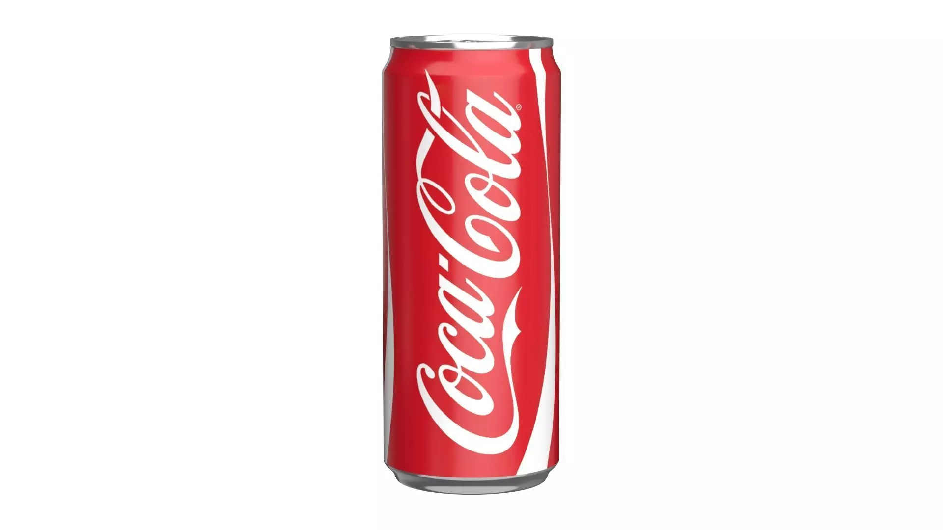 Coca Cola Drink Can Sleek 310ml 06 Low-poly 3D model_0