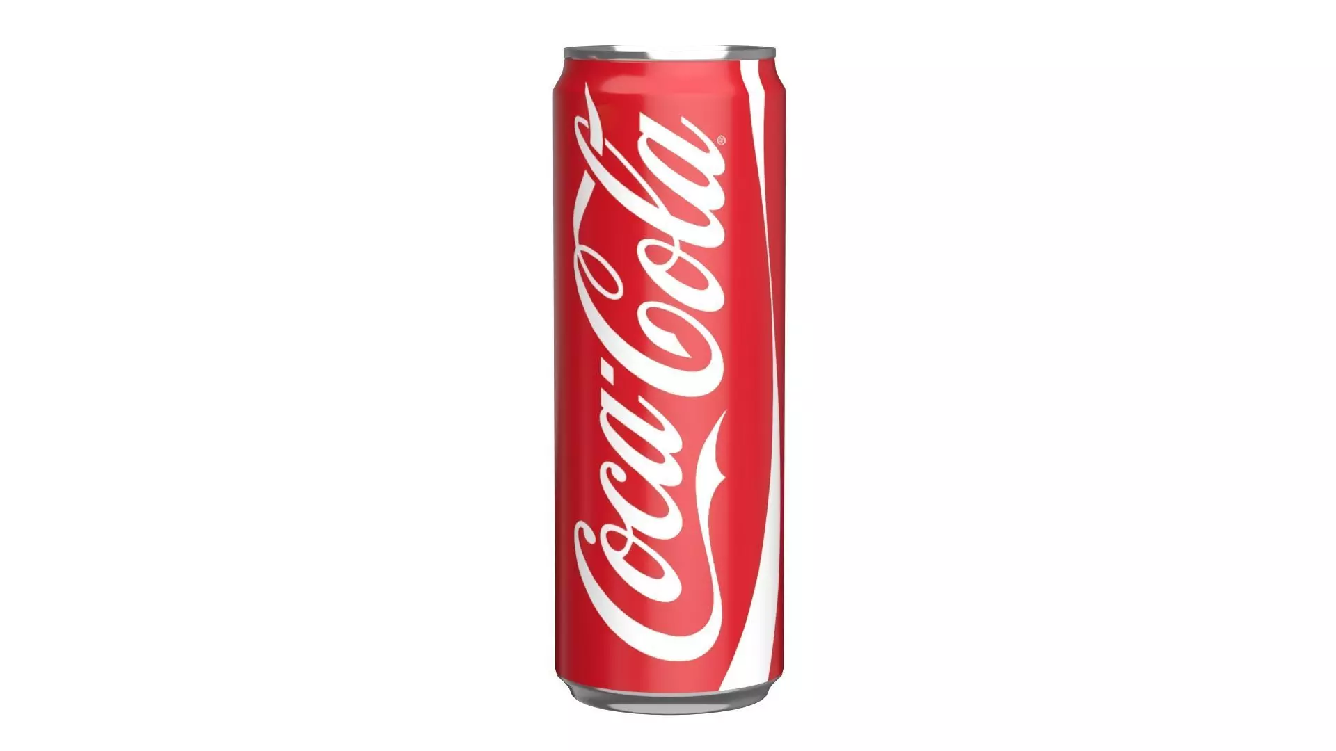 Coca Cola Drink Can Sleek 355ml 08 Low-poly 3D model_0