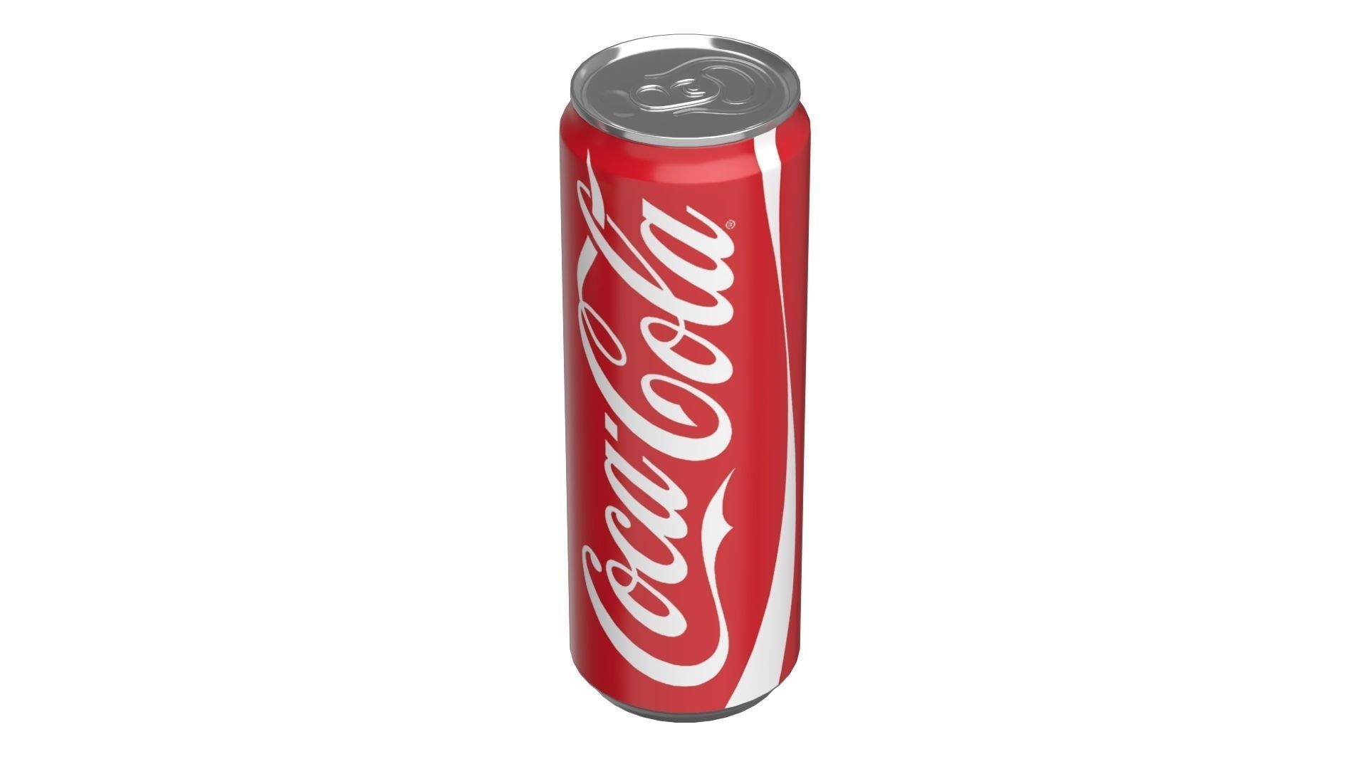 Coca Cola Drink Can Sleek 355ml 08 Low-poly 3D model_7