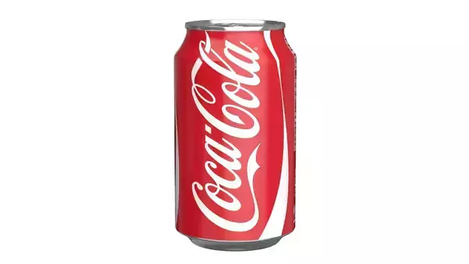 Coca Cola Drink Can 330ml 10 Low-poly 3D model