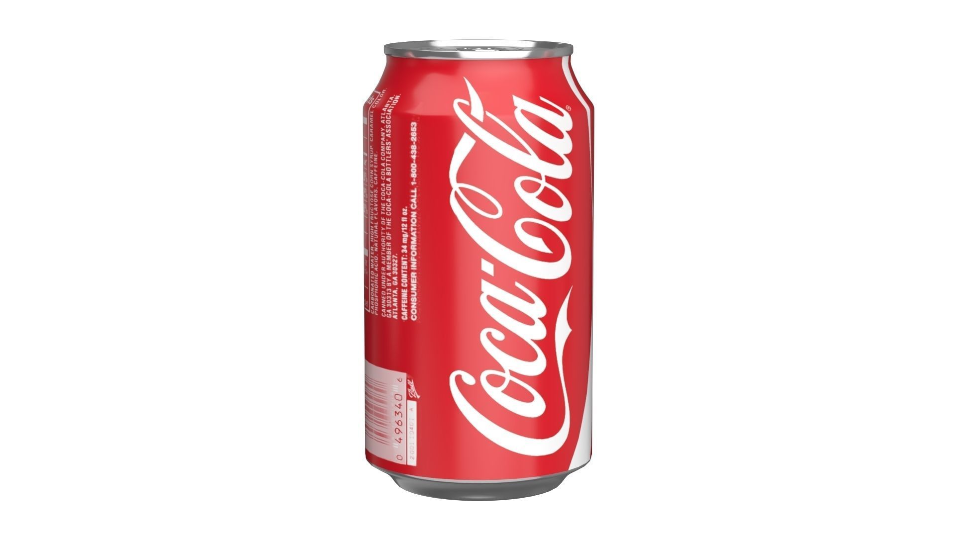 Coca Cola Drink Can 355ml 11 Low-poly 3D model_3