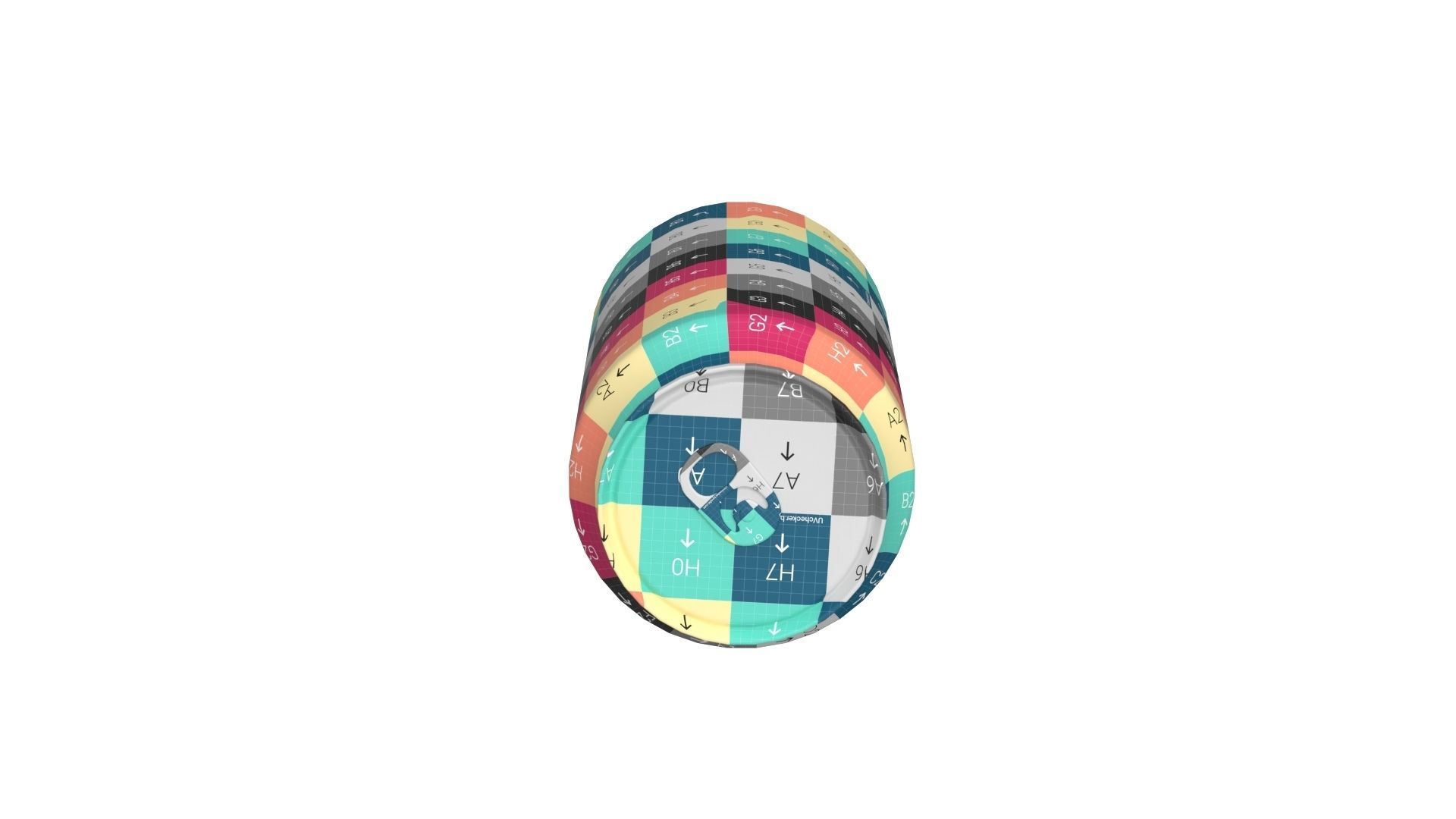 Coca Cola Drink Can 375ml 12 Low-poly 3D model_16