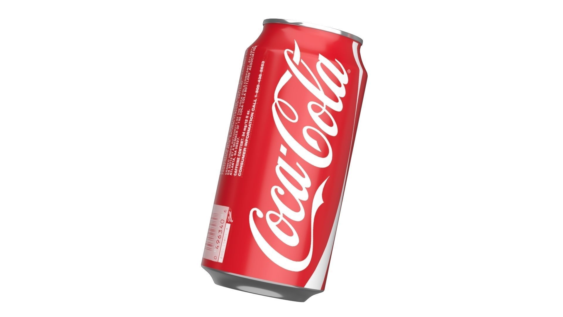 Coca Cola Drink Can 375ml 12 Low-poly 3D model_9