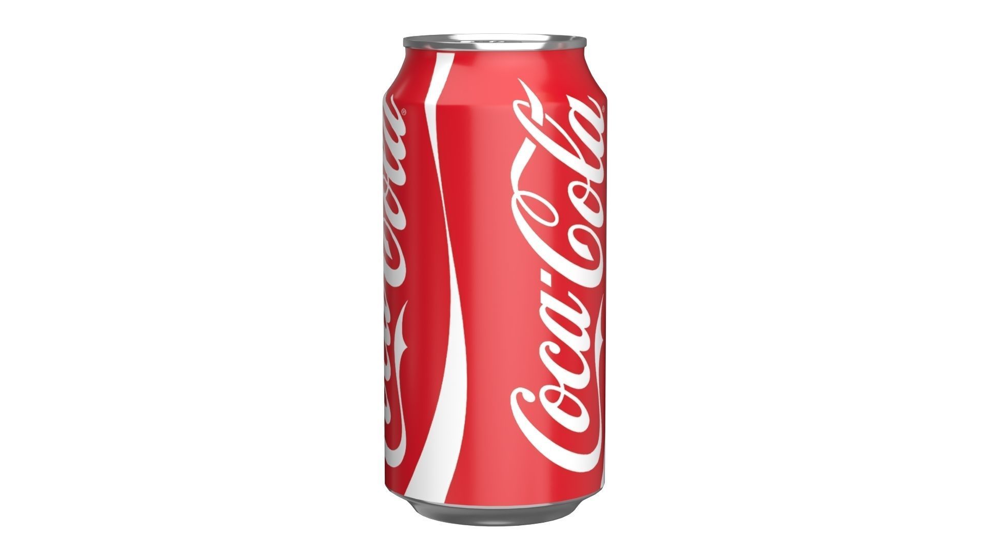 Coca Cola Drink Can 375ml 12 Low-poly 3D model_1