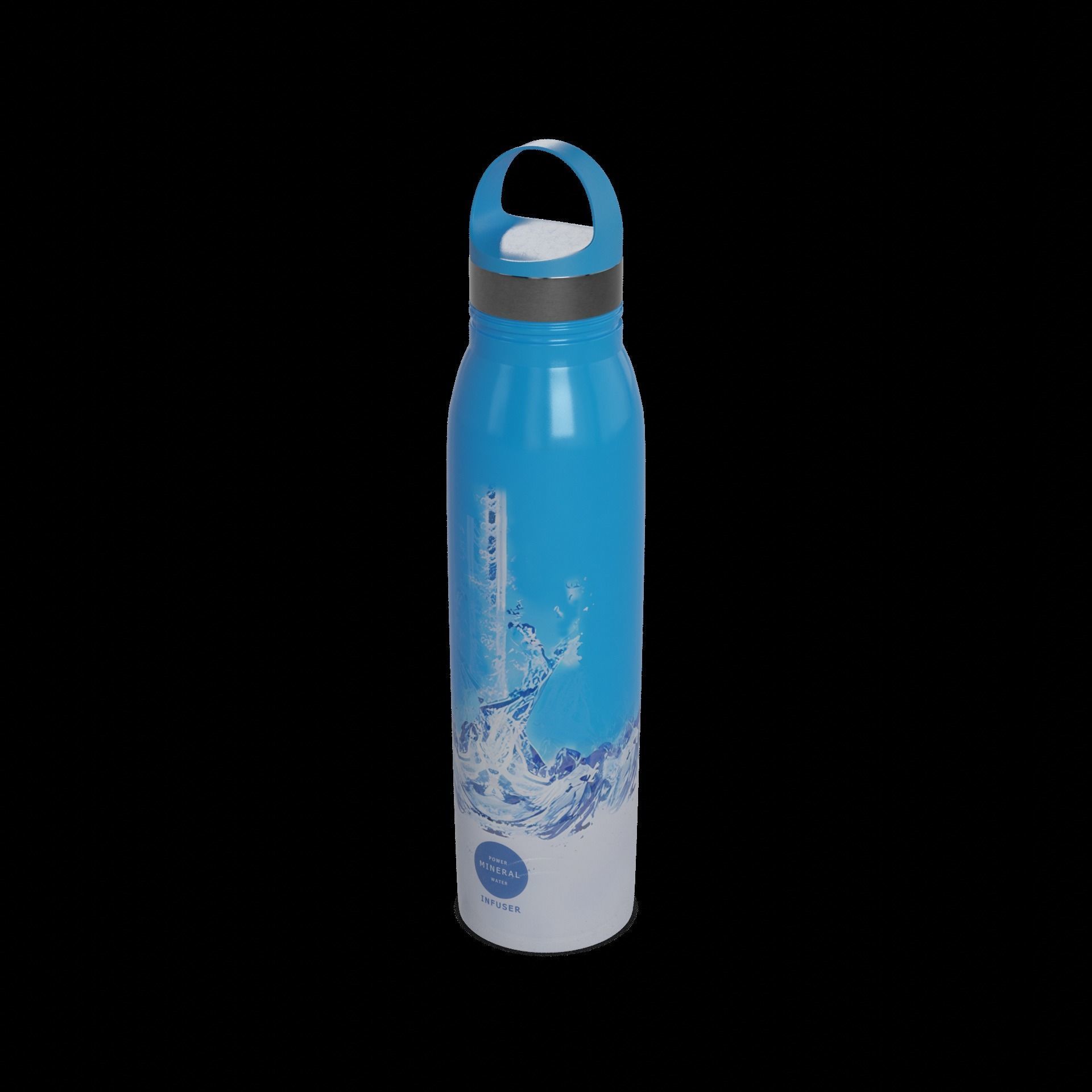 Bottles and thermos flasks Infuser Water Bottle Low-poly 3D model_1