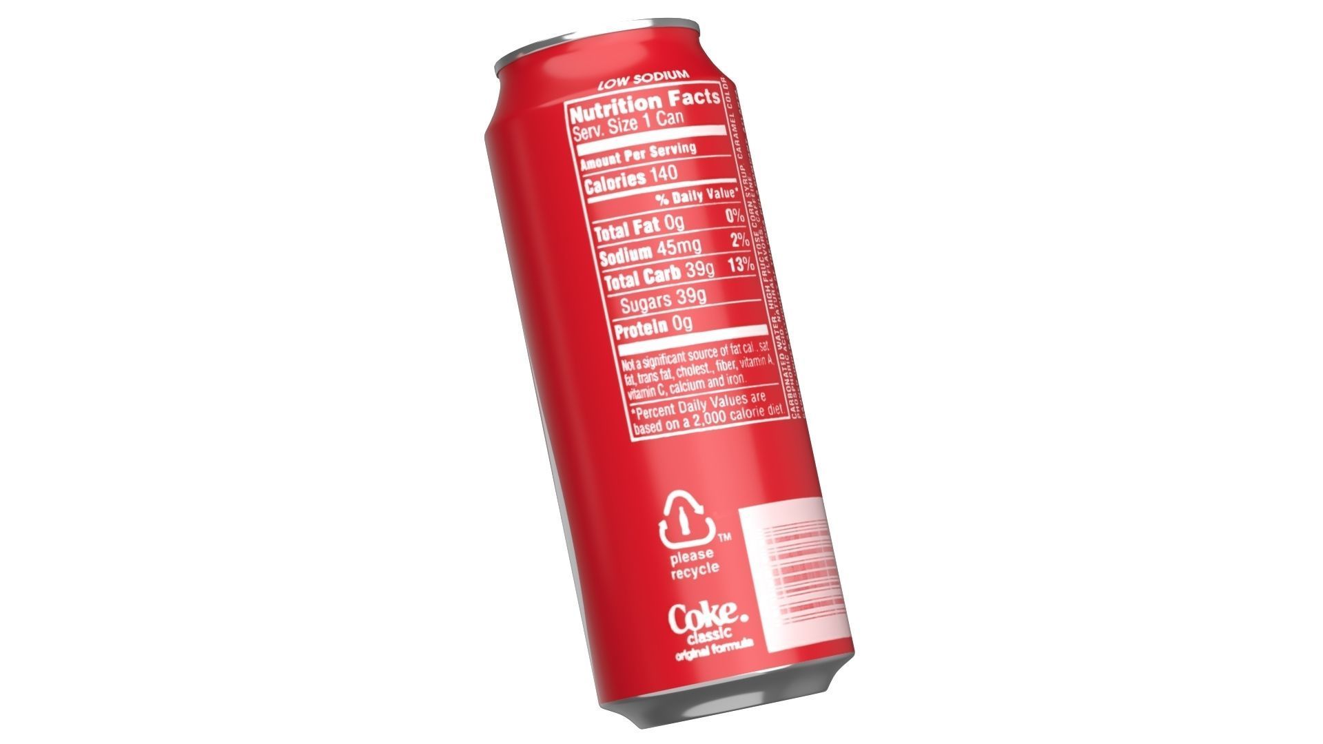 Coca Cola Drink Can 500ml 14 Low-poly 3D model_10