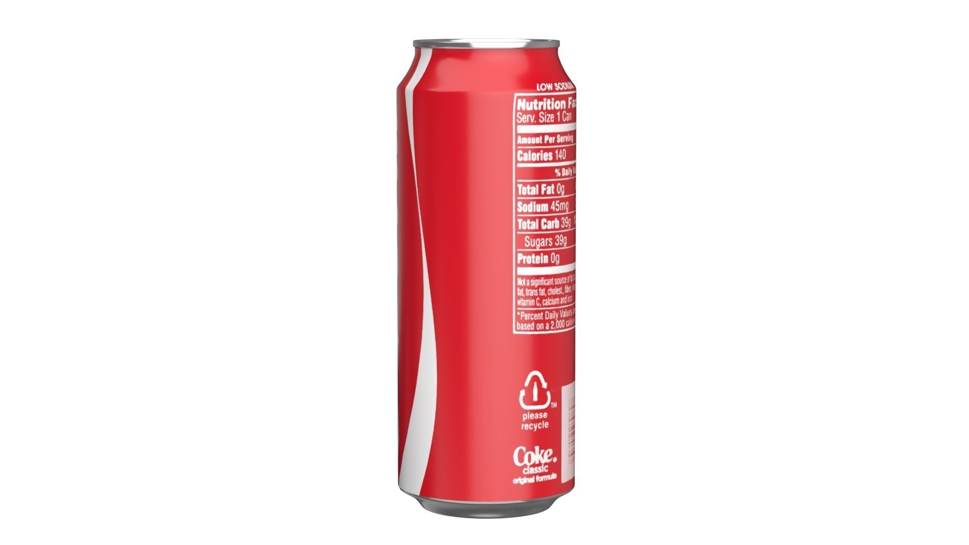Coca Cola Drink Can 500ml 14 Low-poly 3D model_5