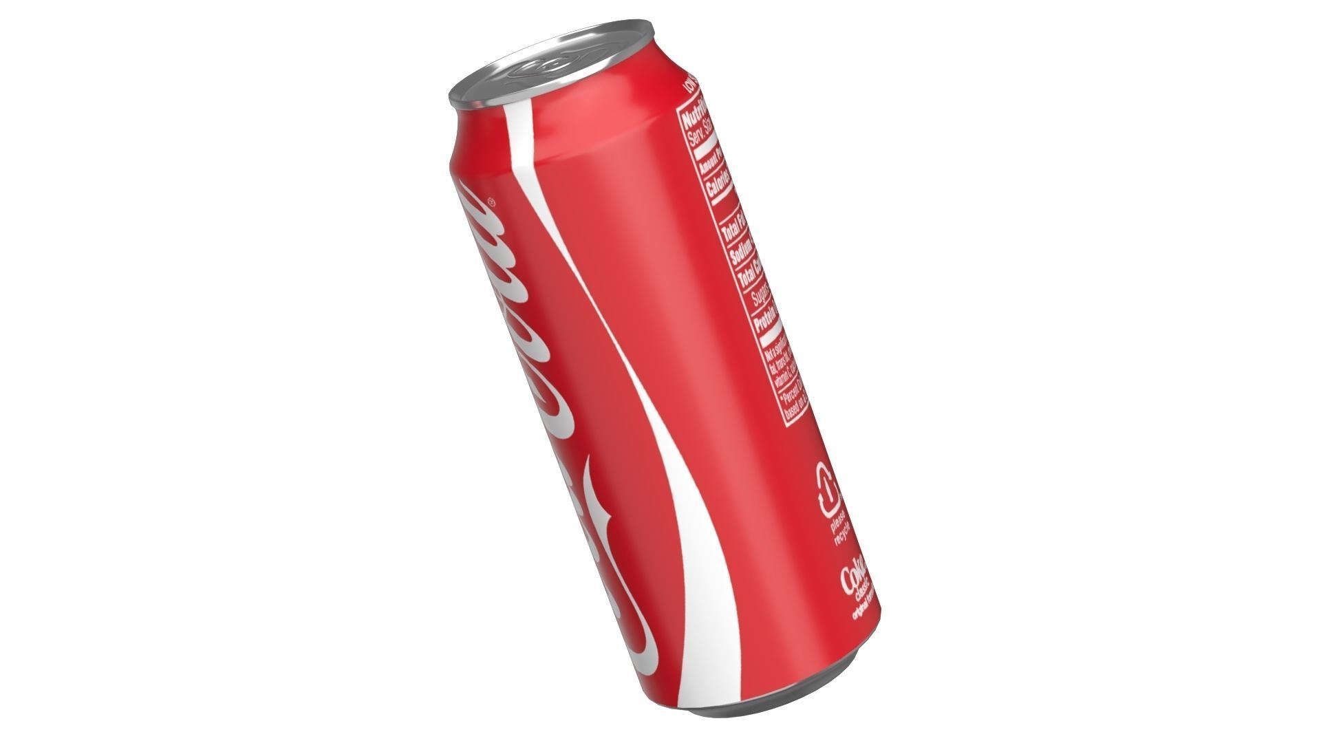 Coca Cola Drink Can 500ml 14 Low-poly 3D model_11