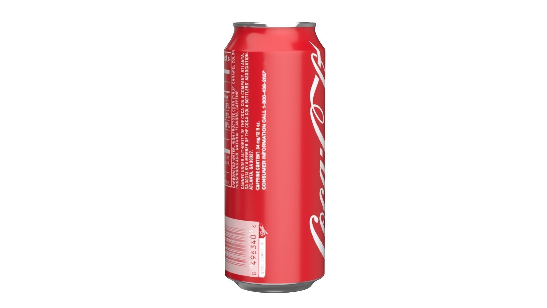 Coca Cola Drink Can 500ml 14 Low-poly 3D model_2