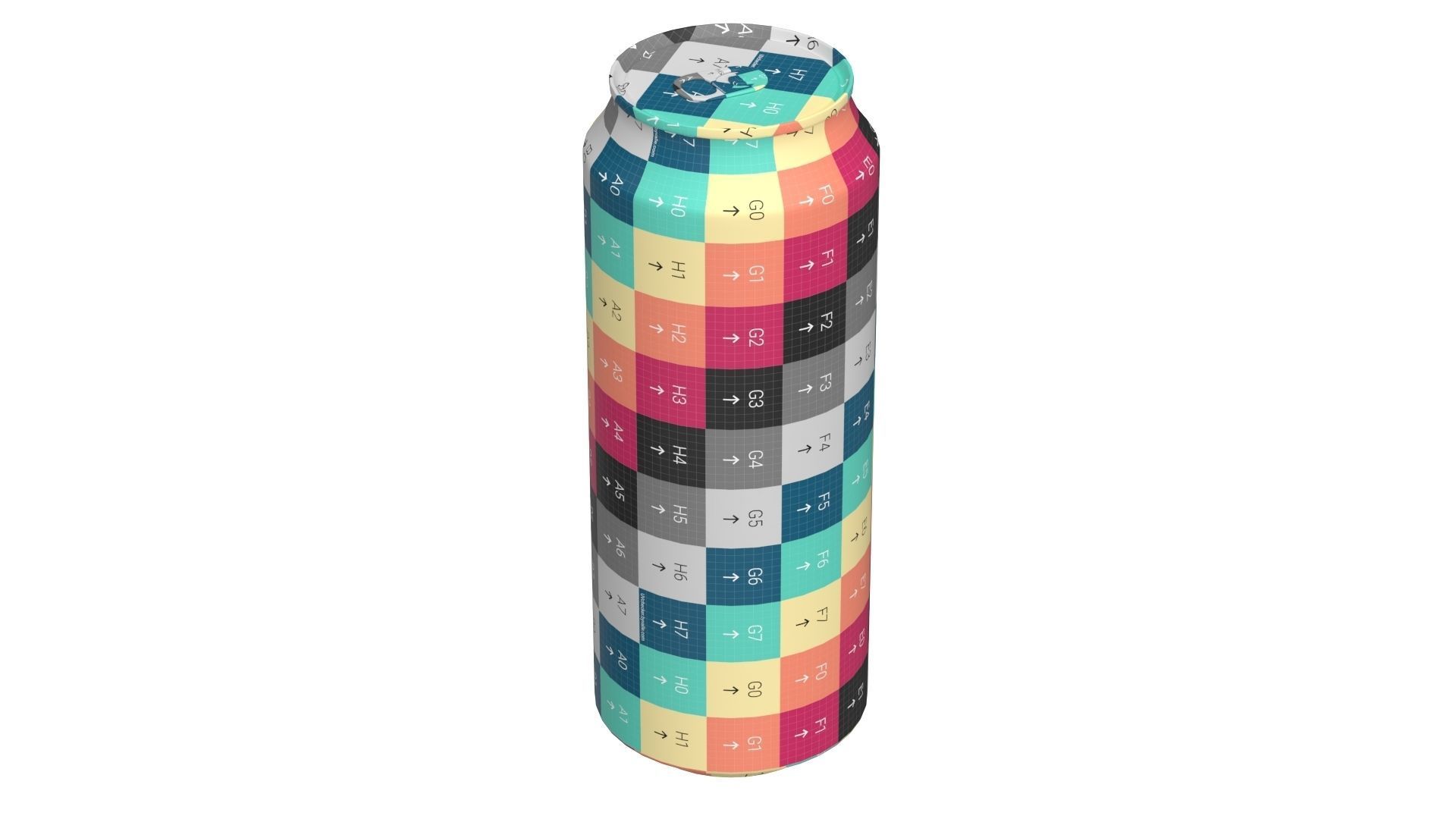 Coca Cola Drink Can 500ml 14 Low-poly 3D model_15