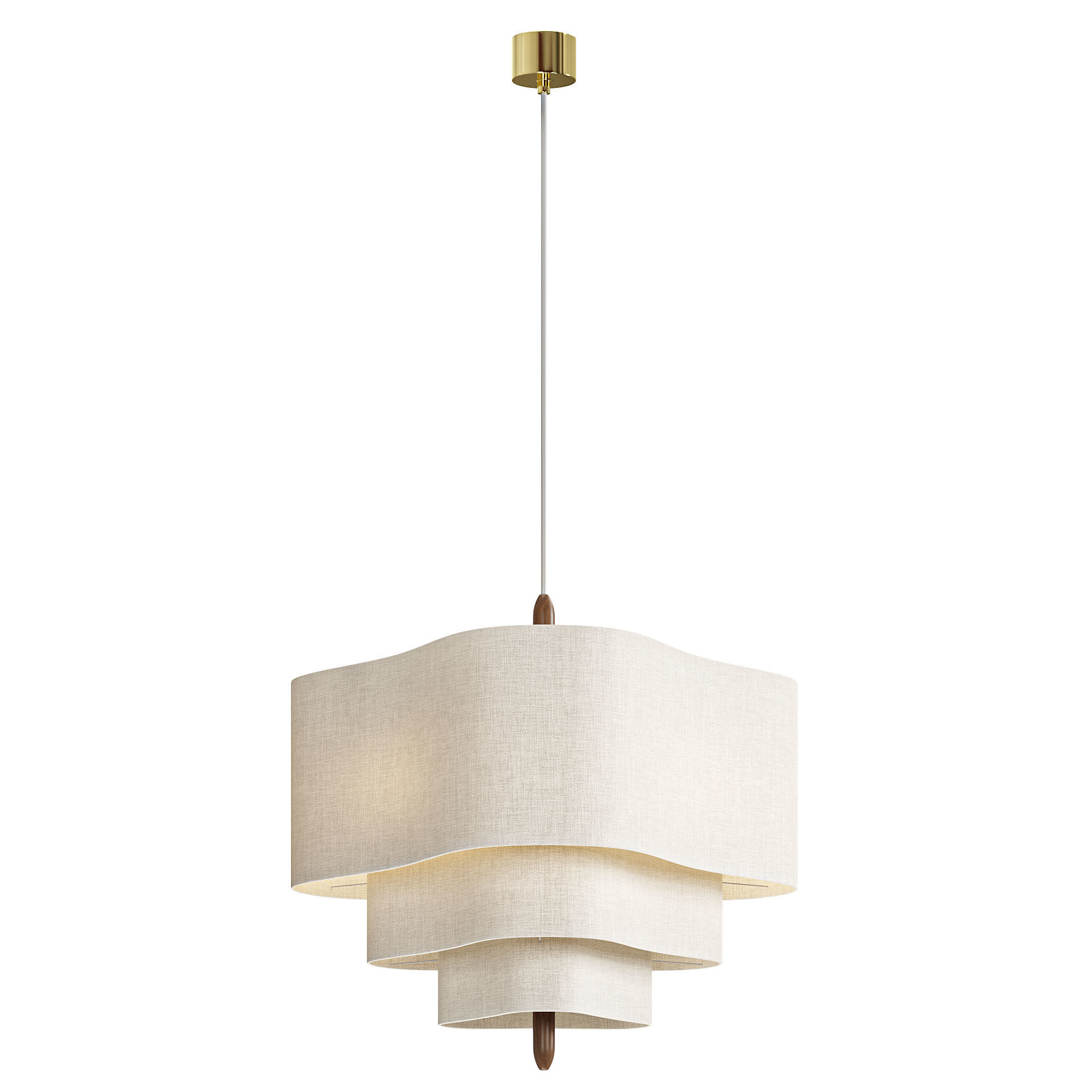 Pebble Pendant Lamp 3D model_4