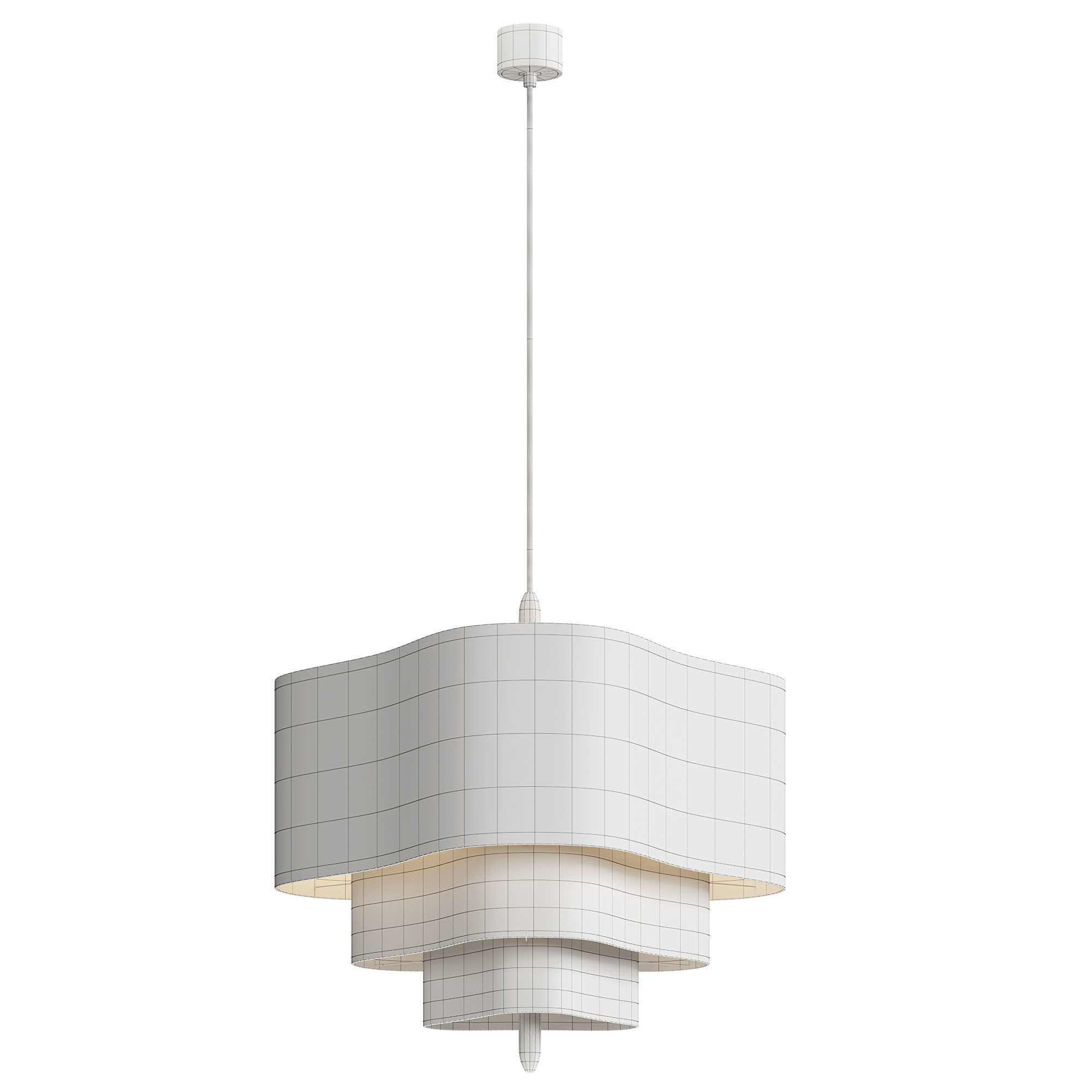Pebble Pendant Lamp 3D model_3