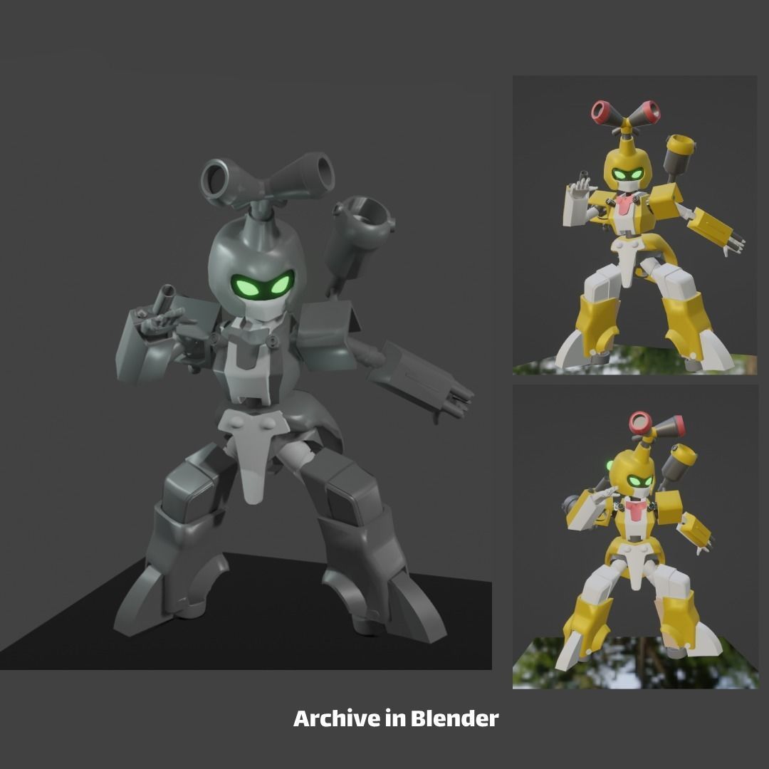 MetaBee  KBT05-C Saikachis STL 3D print model_1