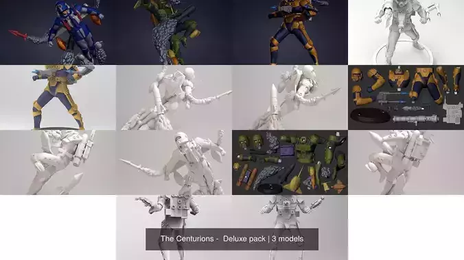 The Centurions -  Deluxe pack 3D Model Collection