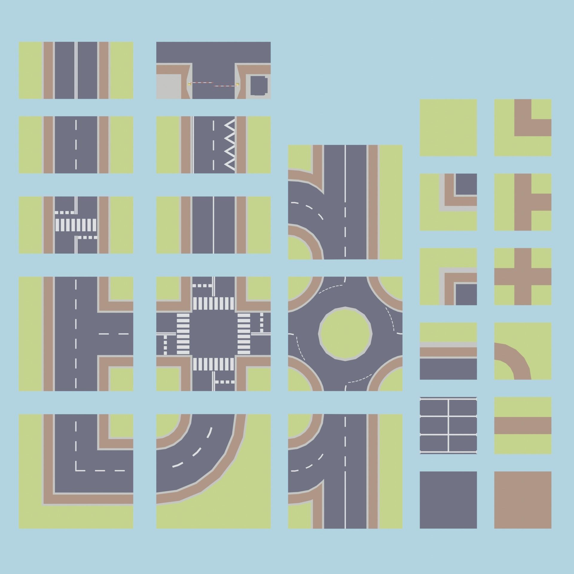 Low Poly City Asset Low-poly 3D model_19