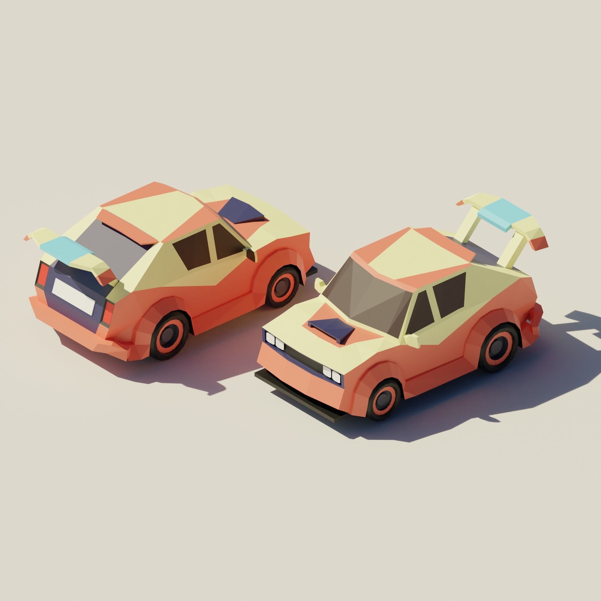 Low Poly City Asset Low-poly 3D model_21