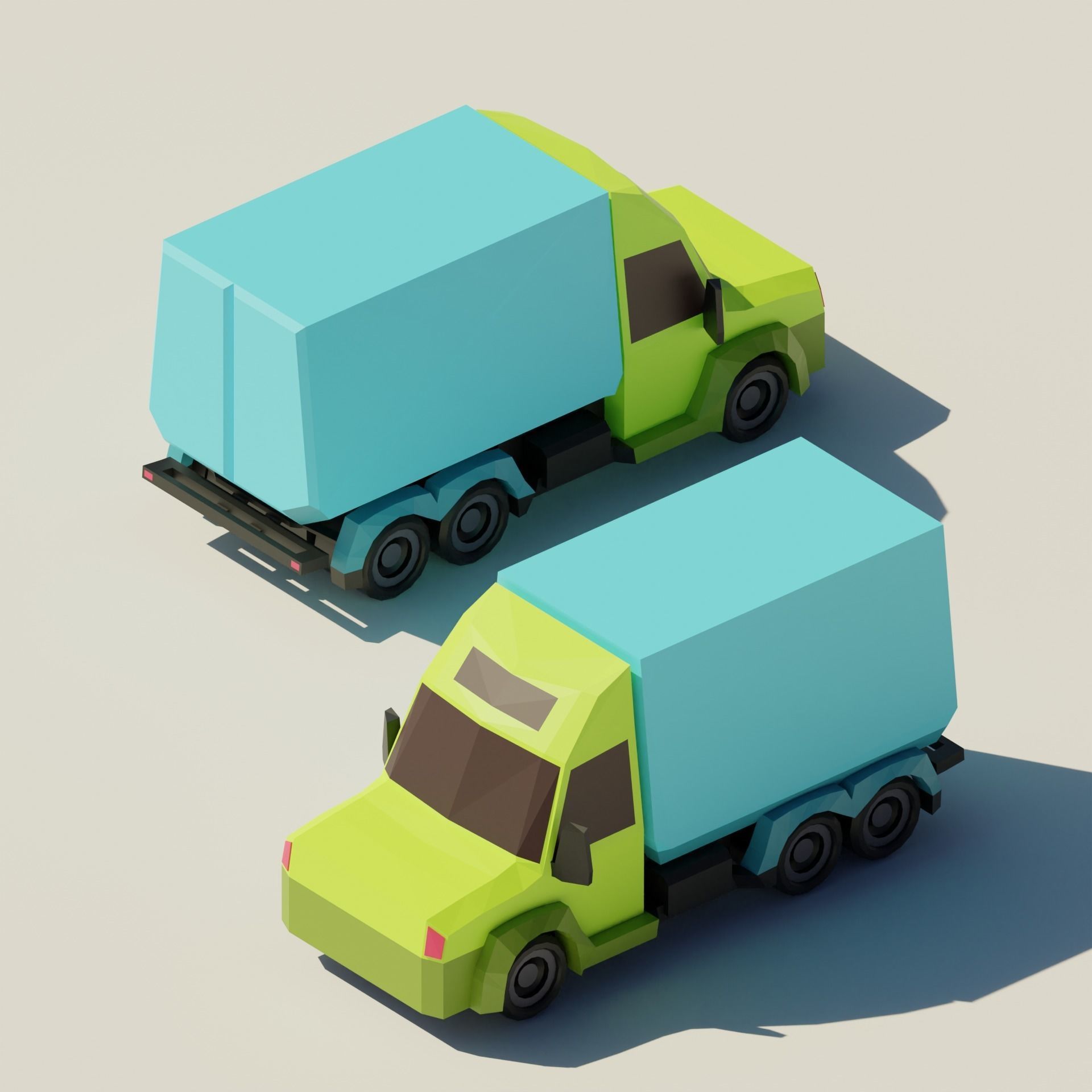 Low Poly City Asset Low-poly 3D model_26