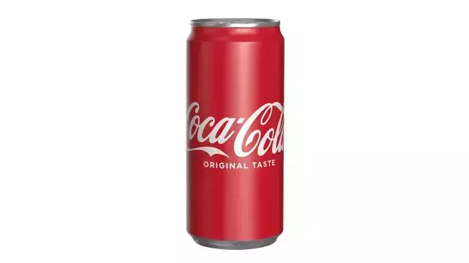 Coca Cola Drink Can Sleek 270ml 18 Low-poly 3D model
