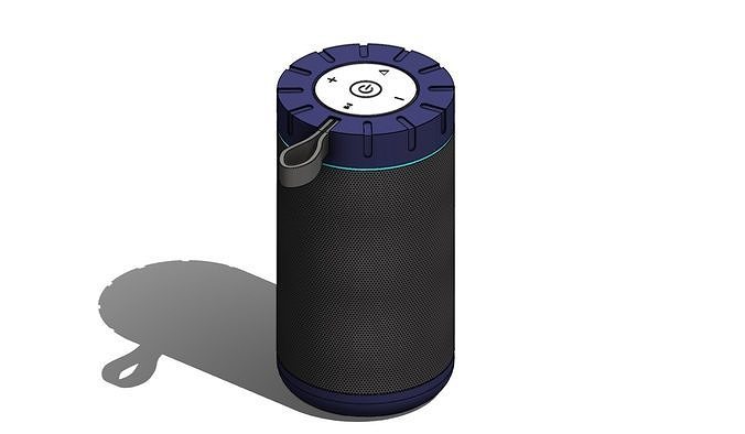 Portable speaker SolidWorks Model Free 3D model