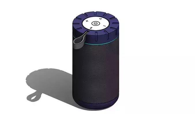 Portable speaker SolidWorks Model