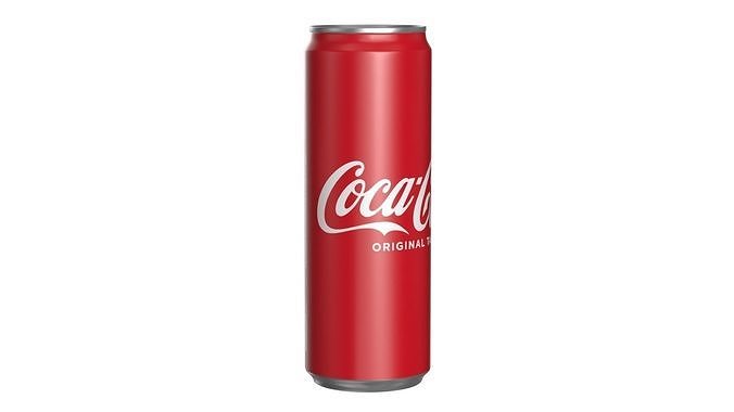 Coca Cola Drink Can Sleek 355ml 21 Low-poly 3D model 2