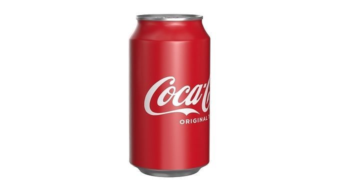 Coca Cola Drink Can 355ml 24 Low-poly 3D model 2