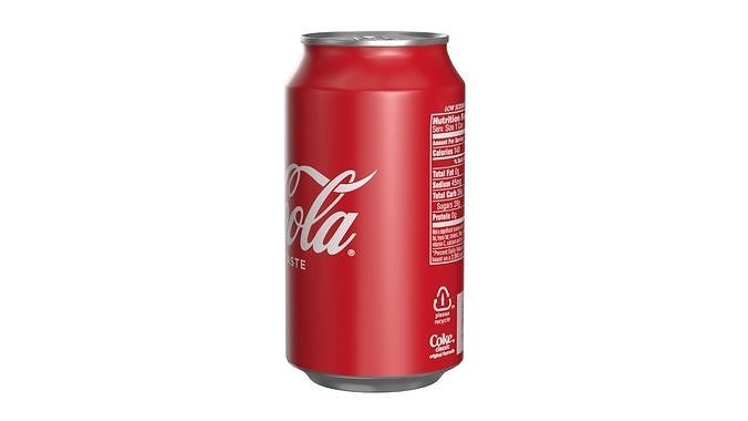 Coca Cola Drink Can 355ml 24 Low-poly 3D model 6