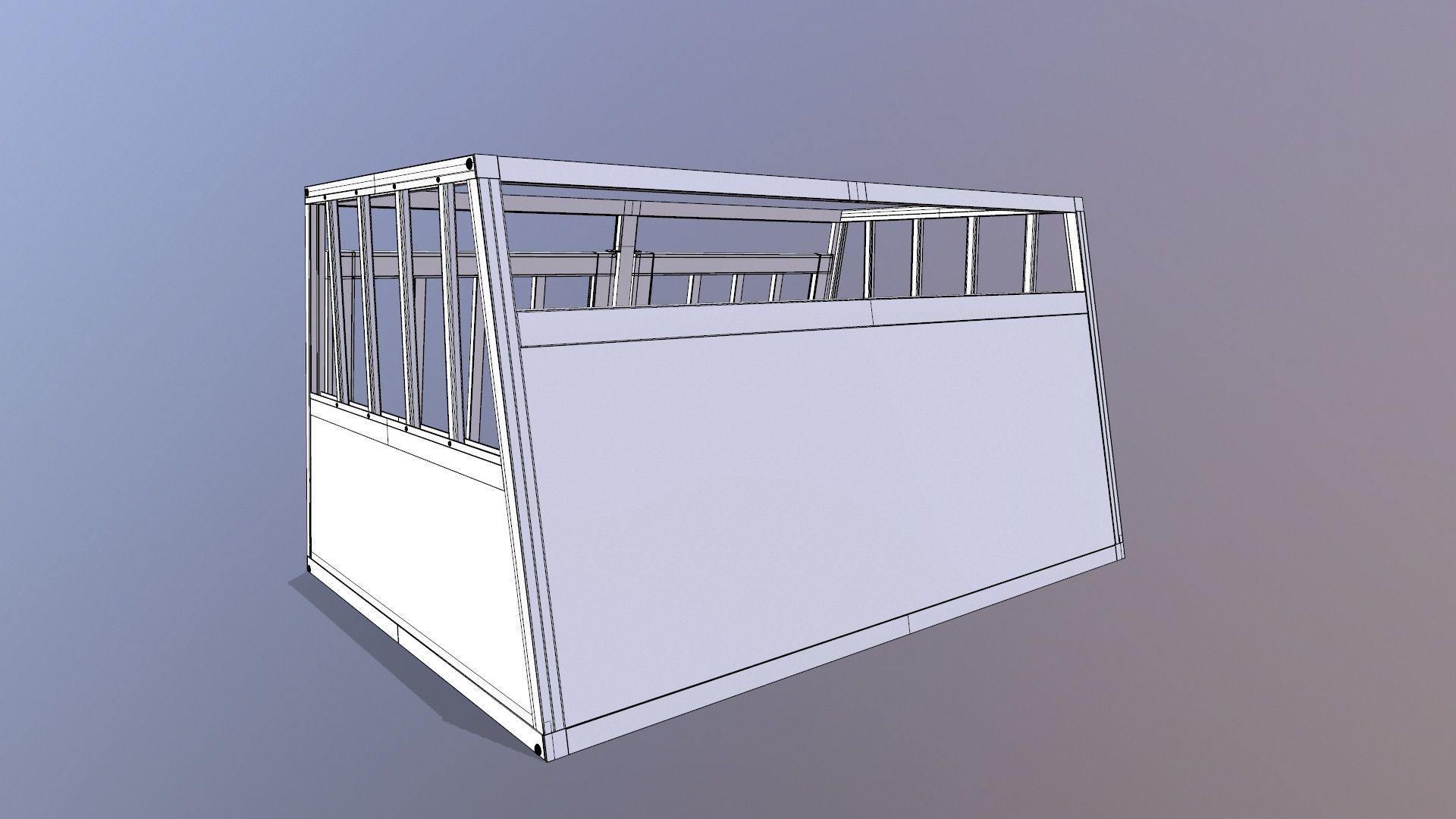 Dog Cage 3D model_12