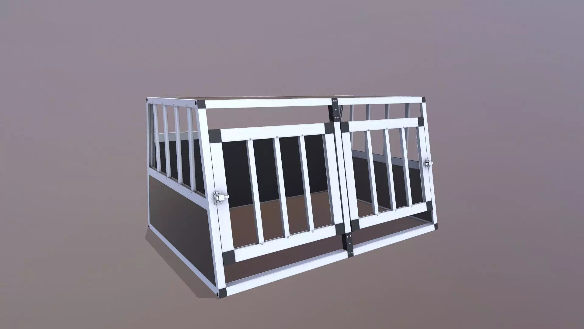 Dog Cage 3D model_0