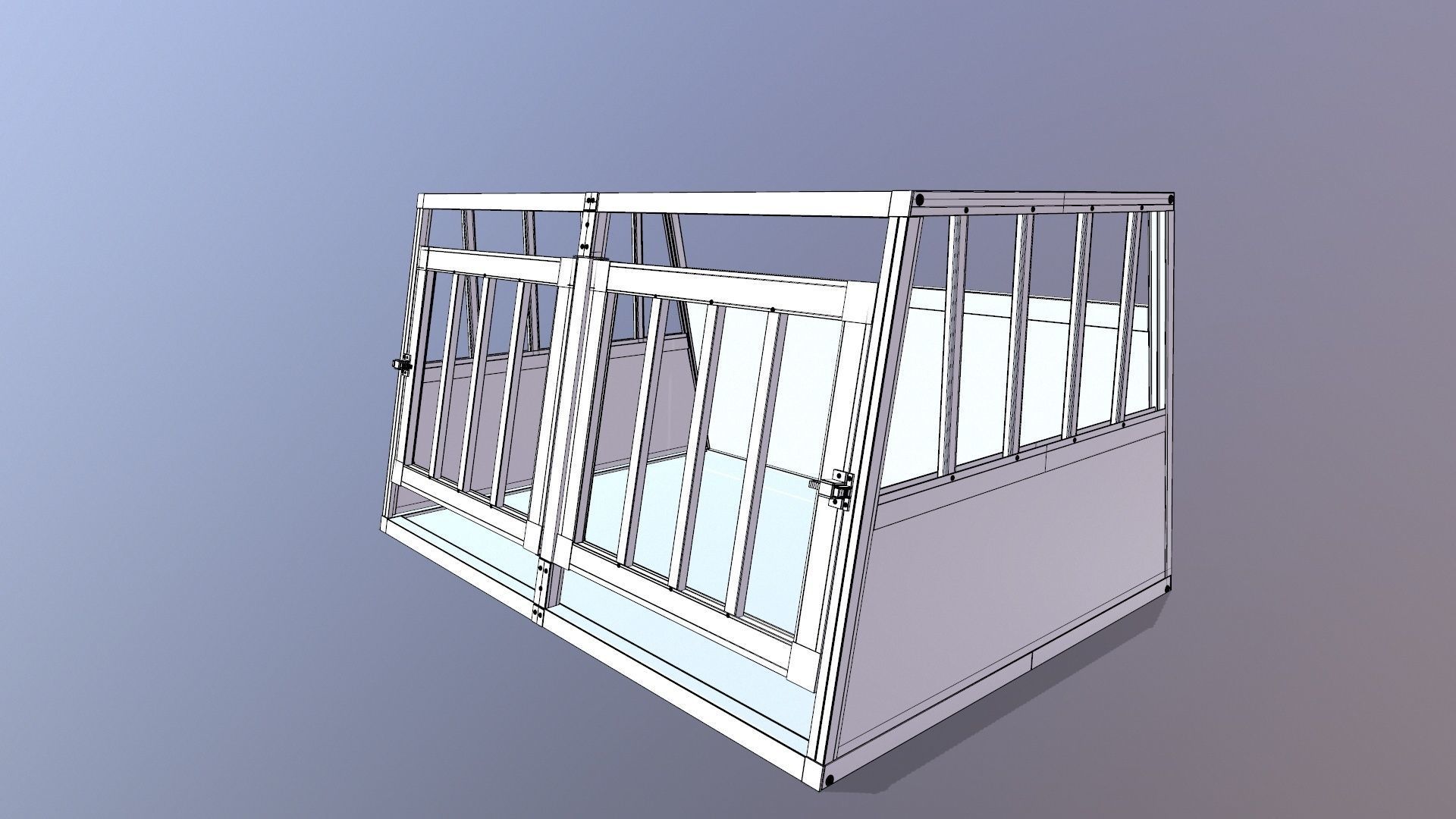 Dog Cage 3D model_11