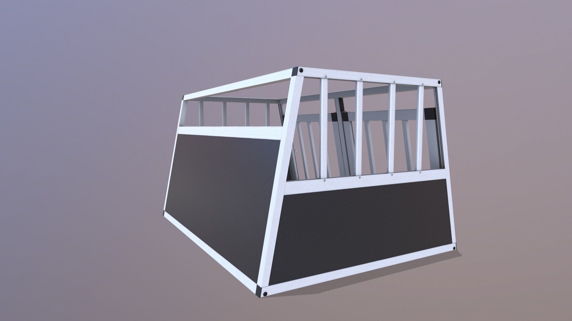 Dog Cage 3D model_7