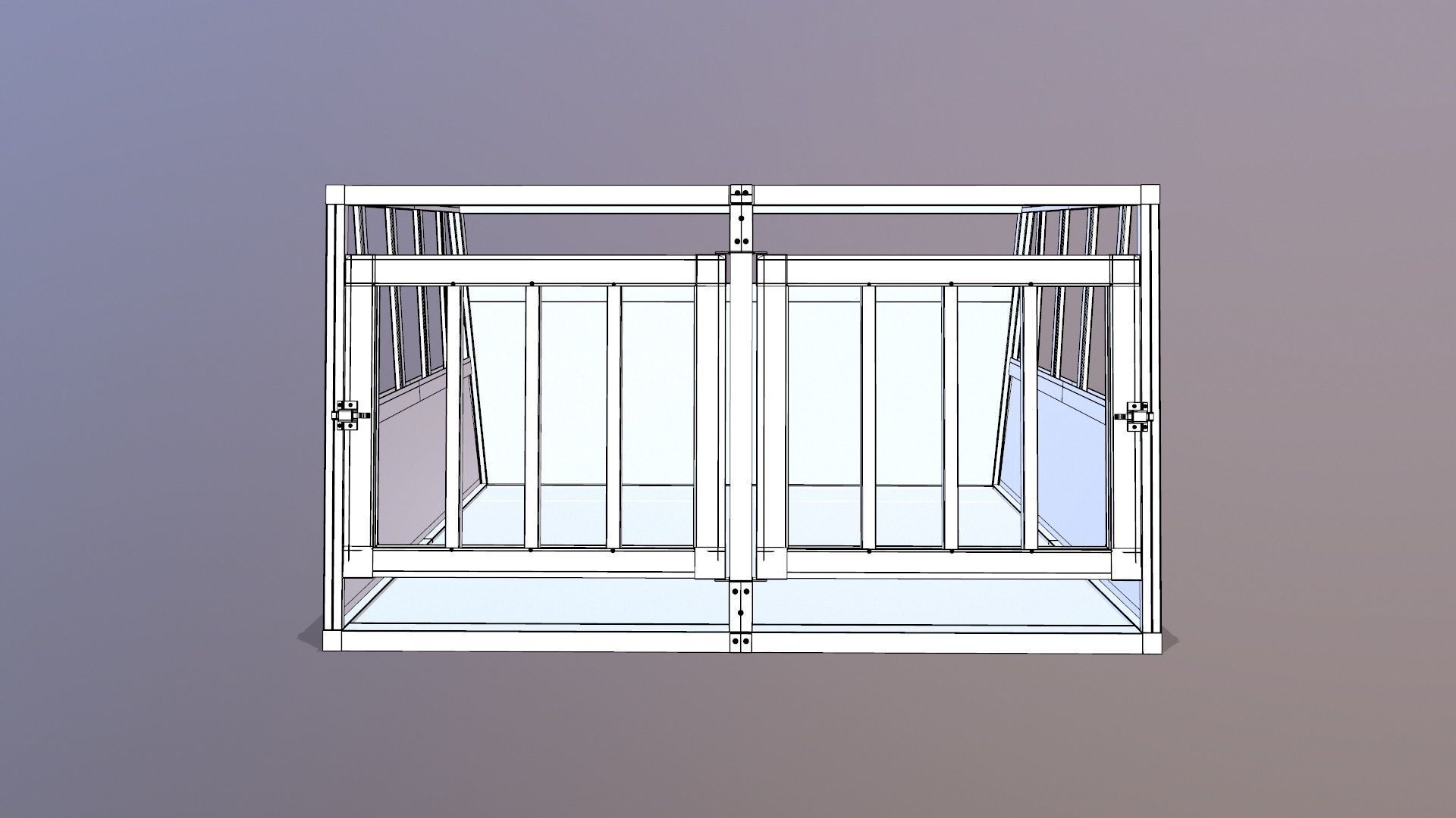 Dog Cage 3D model_10