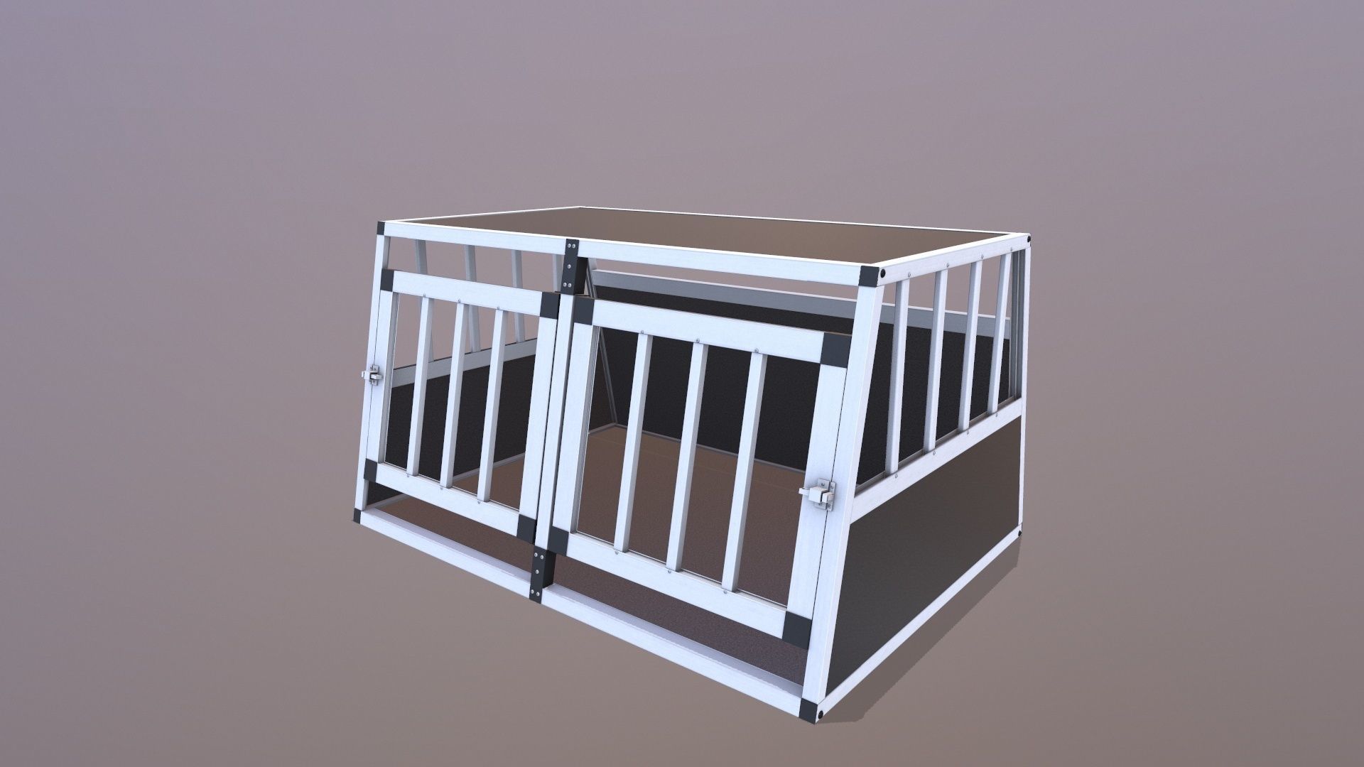 Dog Cage 3D model_3