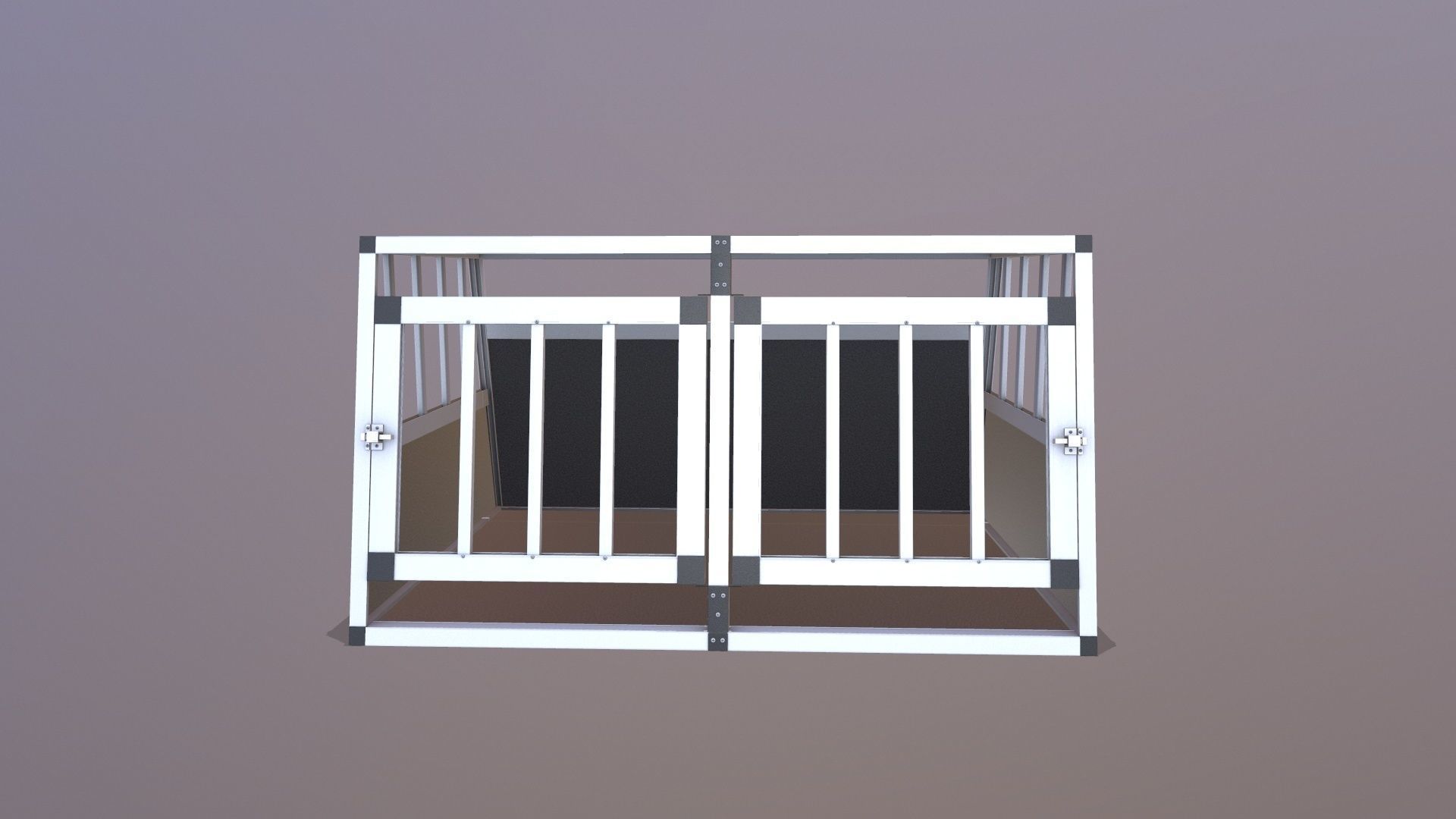 Dog Cage 3D model_2