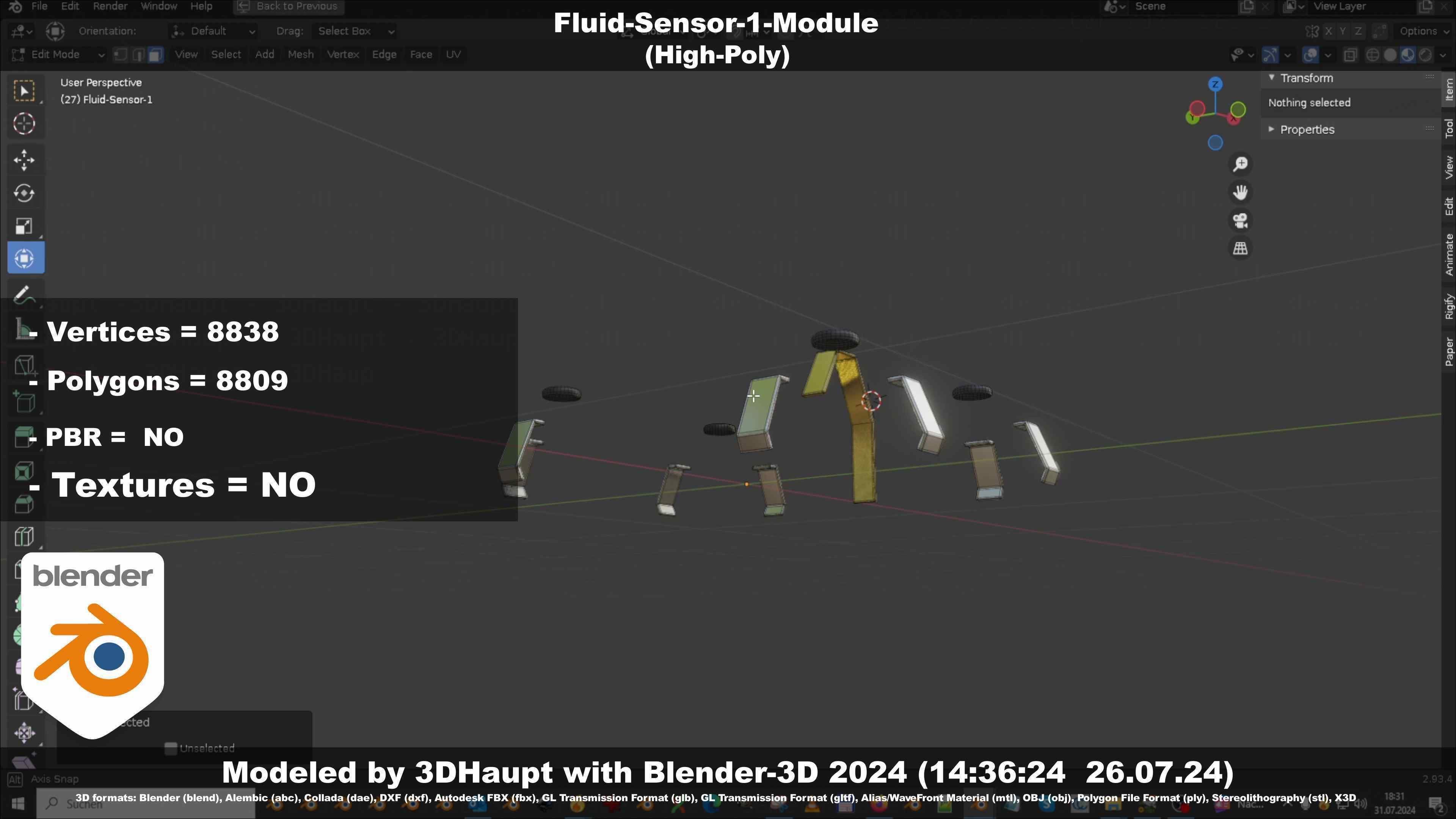 Fluid-Sensor-1-Module 3D model_142