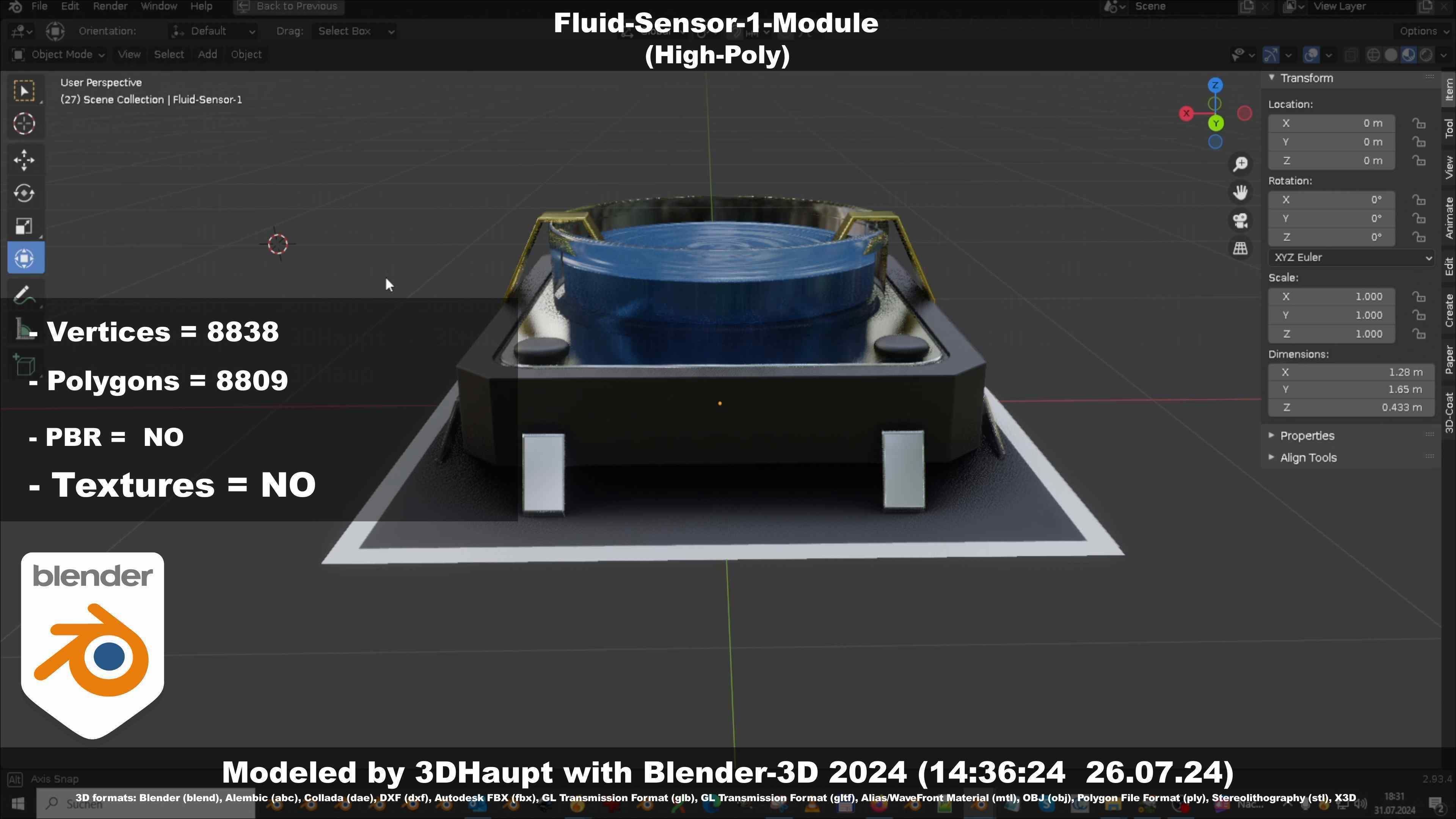 Fluid-Sensor-1-Module 3D model_32