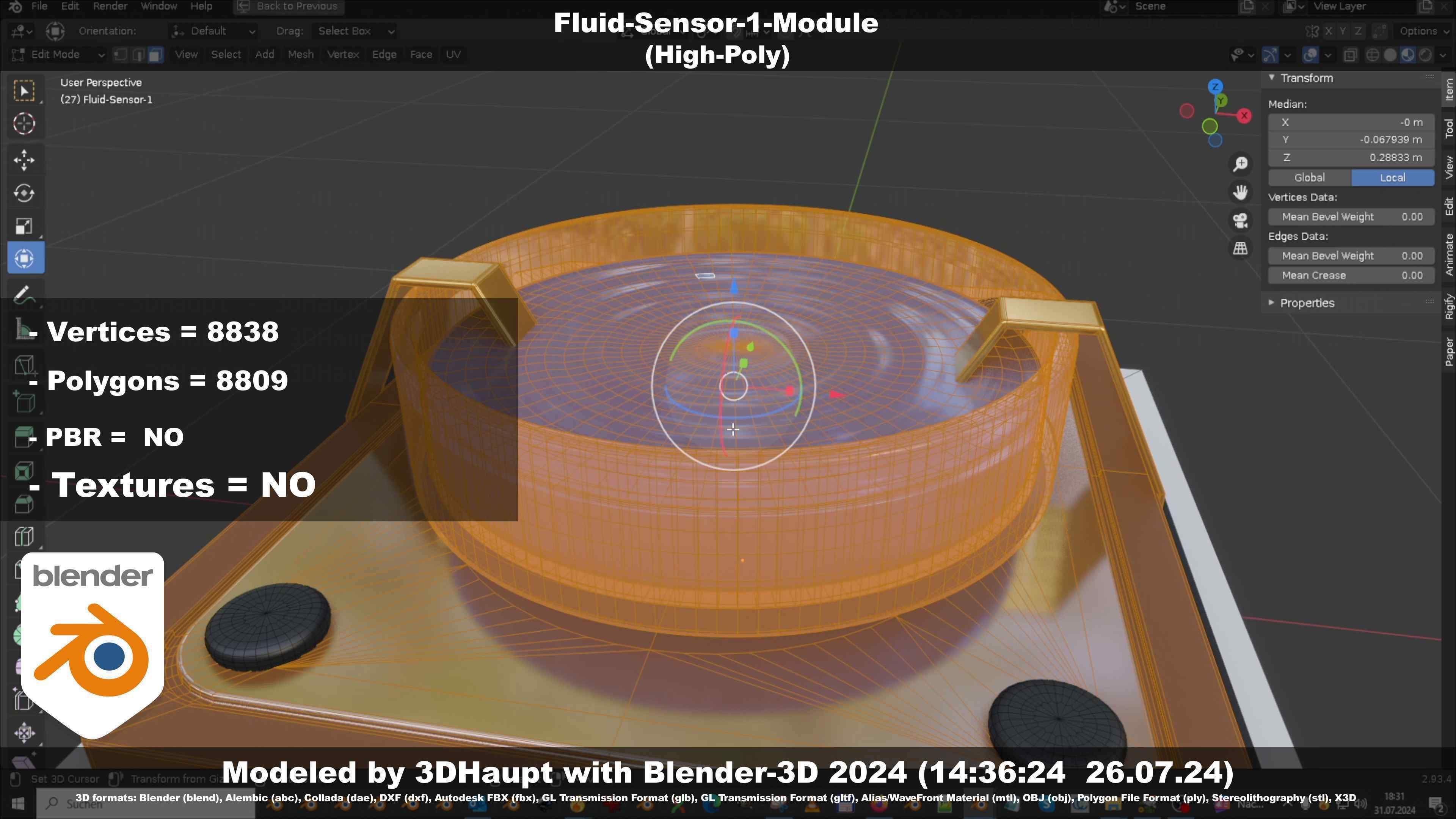 Fluid-Sensor-1-Module 3D model_23