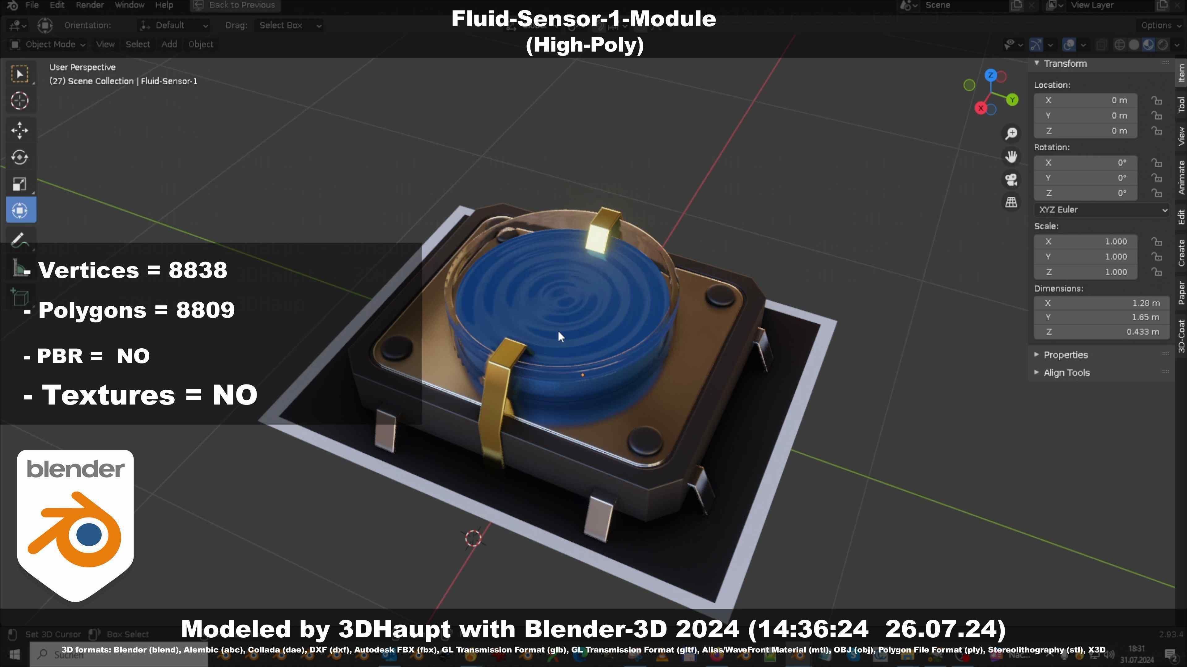 Fluid-Sensor-1-Module 3D model_102