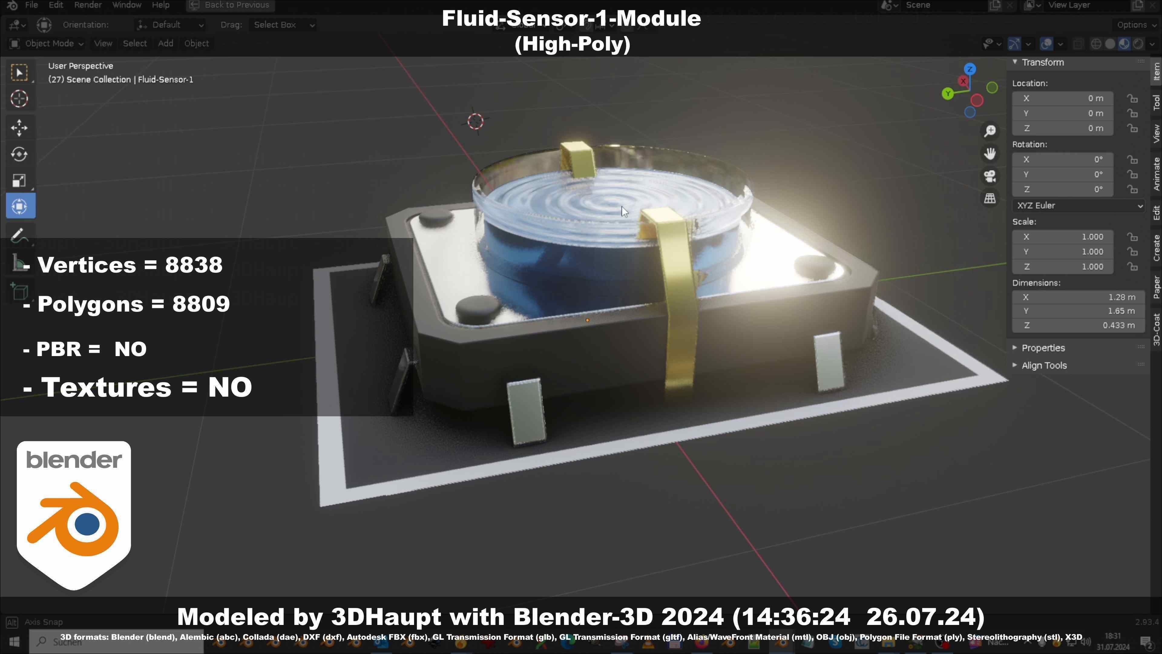 Fluid-Sensor-1-Module 3D model_31