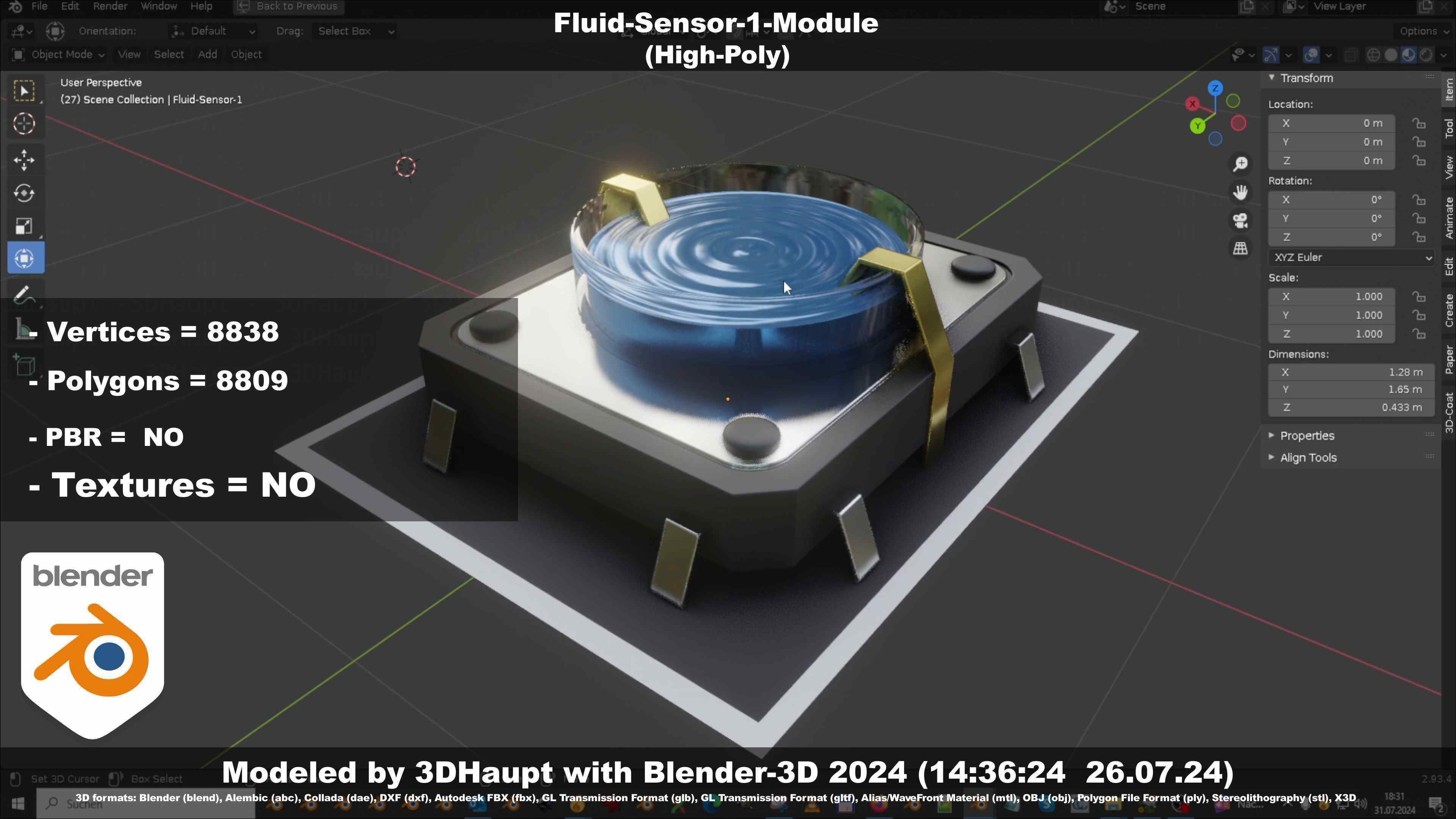 Fluid-Sensor-1-Module 3D model_29