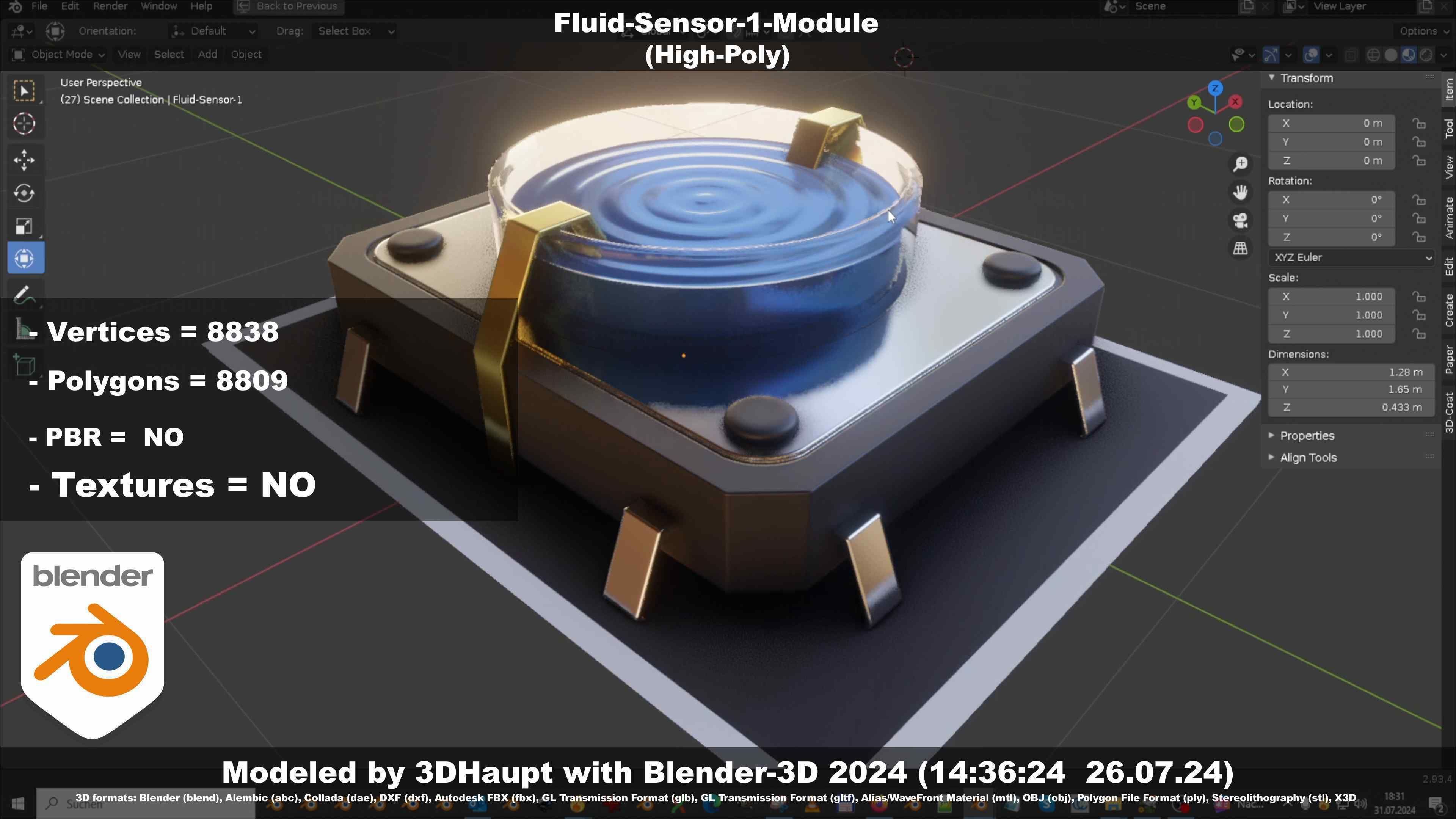 Fluid-Sensor-1-Module 3D model_103