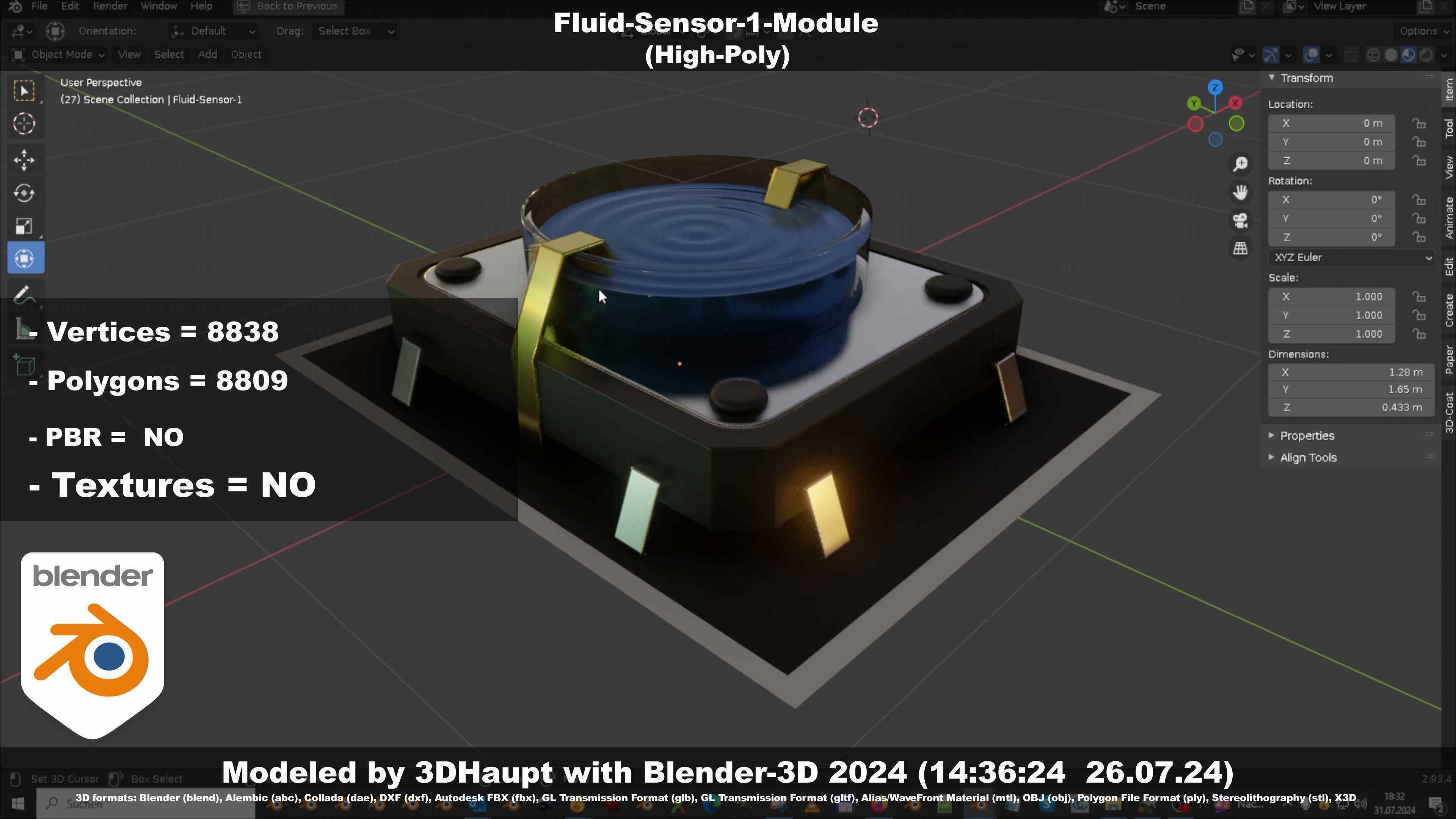 Fluid-Sensor-1-Module 3D model_9