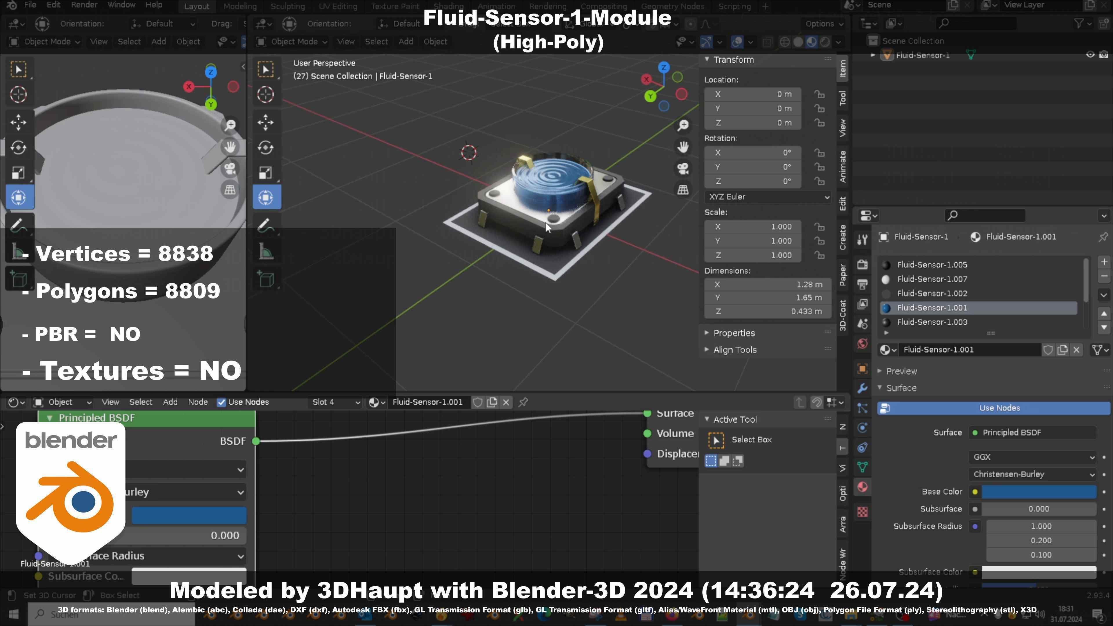 Fluid-Sensor-1-Module 3D model_42